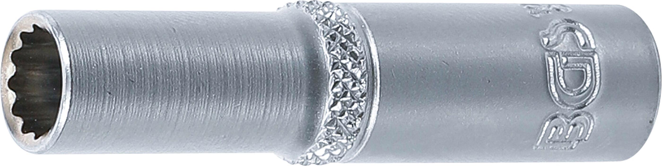 Steckschlüssel-Einsatz Zwölfkant, tief | Antrieb Innenvierkant 6,3 mm (1/4") | SW 7 mm BGS10707