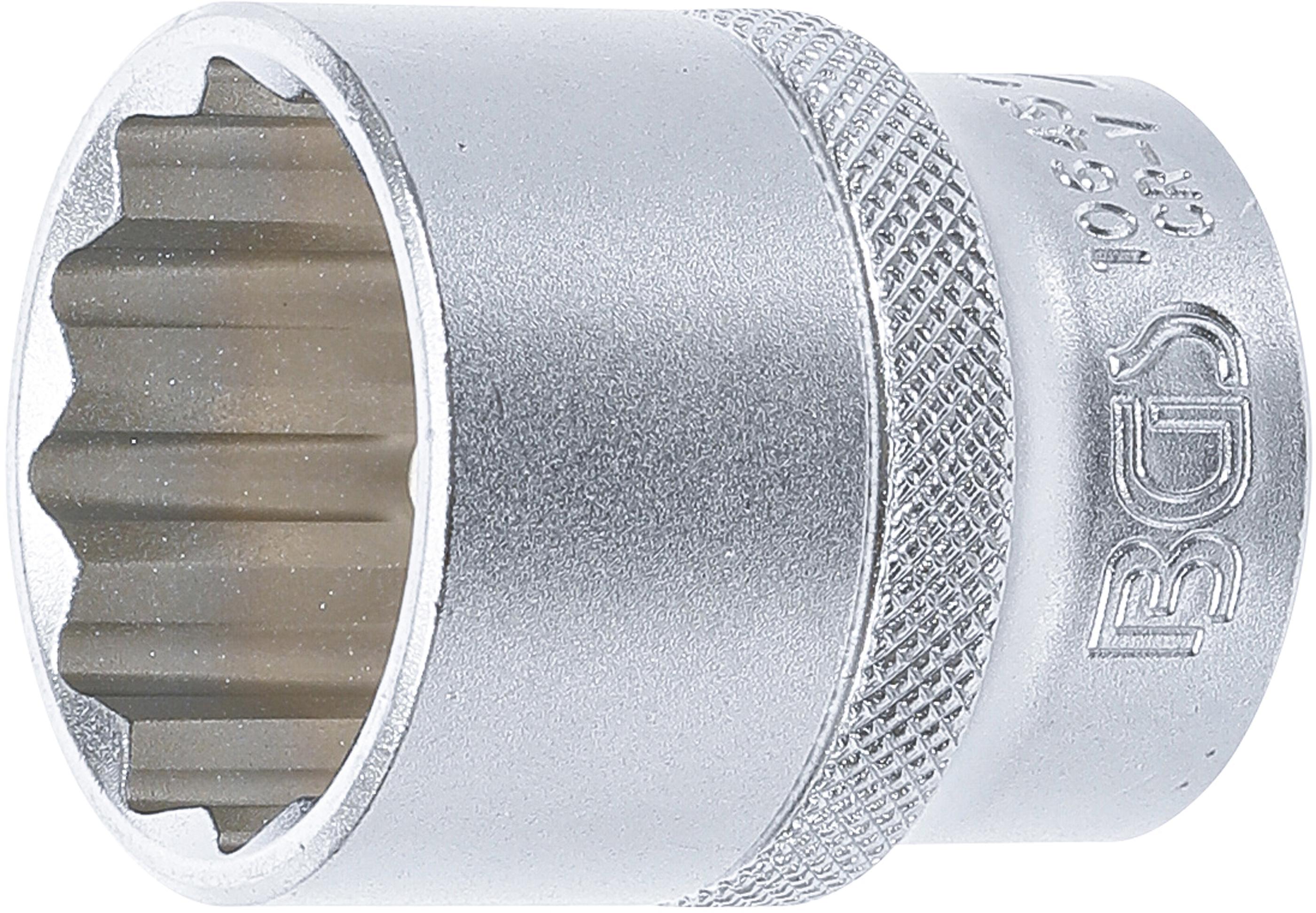 Steckschlüssel-Einsatz Zwölfkant | Antrieb Innenvierkant 12,5 mm (1/2") | SW 27 mm BGS10645