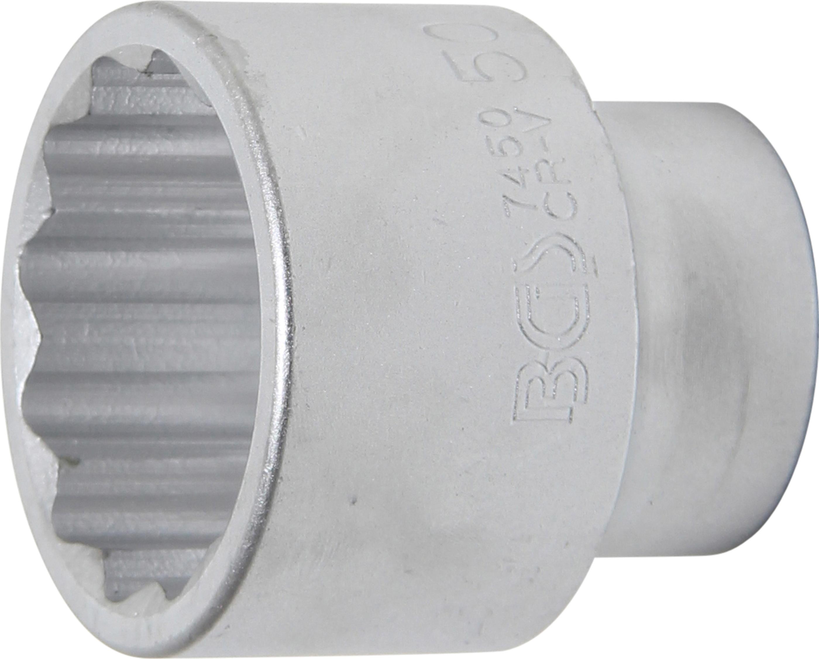 Steckschlüssel-Einsatz Zwölfkant | Antrieb Innenvierkant 20 mm (3/4") | SW 50 mm BGS7450