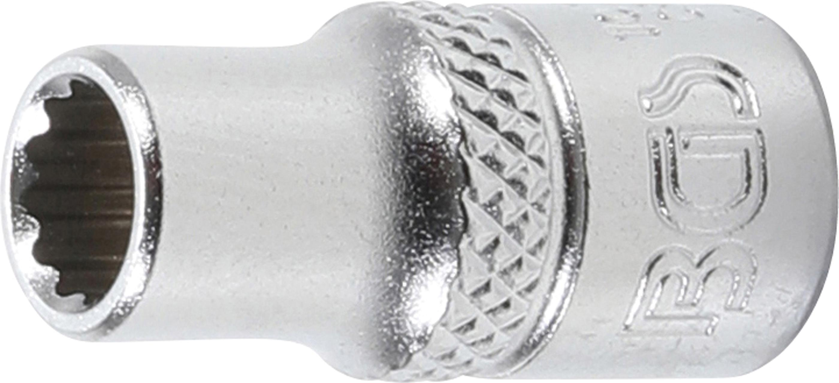 Steckschlüssel-Einsatz Zwölfkant | Antrieb Innenvierkant 6,3 mm (1/4") | SW 6 mm BGS10776