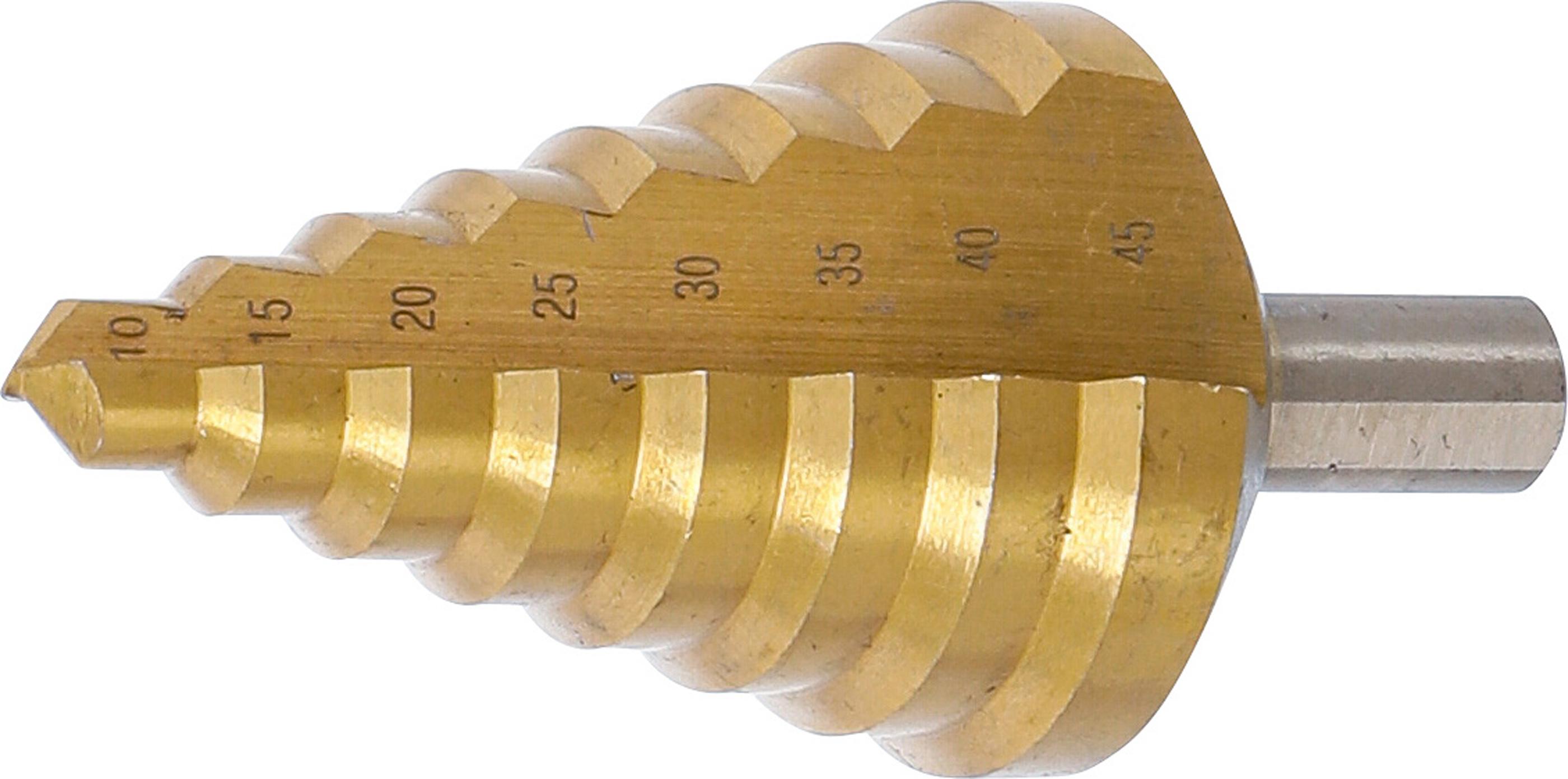 Stufenbohrer | titan-nitriert | Ø 10 - 45 mm BGS74430