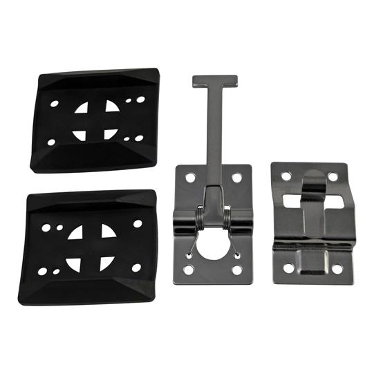 Türfeststeller-Set, rostfrei, inkl. Kunststoff-Unterlage 215131950 Suer