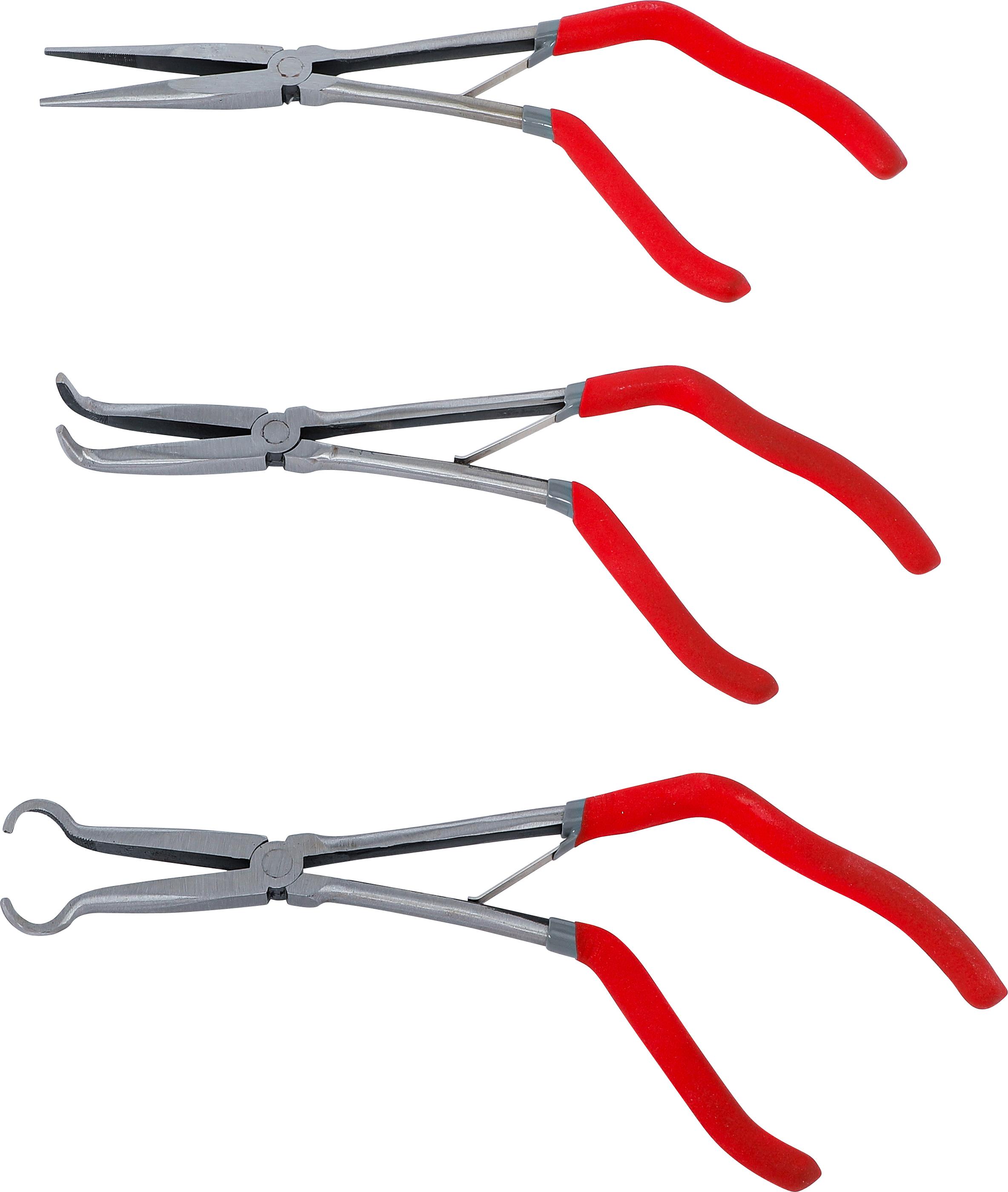 Telefon- und Langbeckzangen-Satz | mit Pistolengriff | 275 mm | 3-tlg. BGS84528