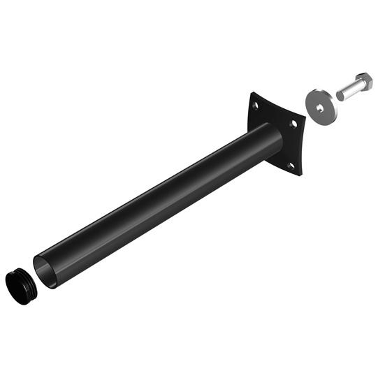 Tragrohr mit Flansch 42,4x4x500 mm, KTL 125381407 Suer