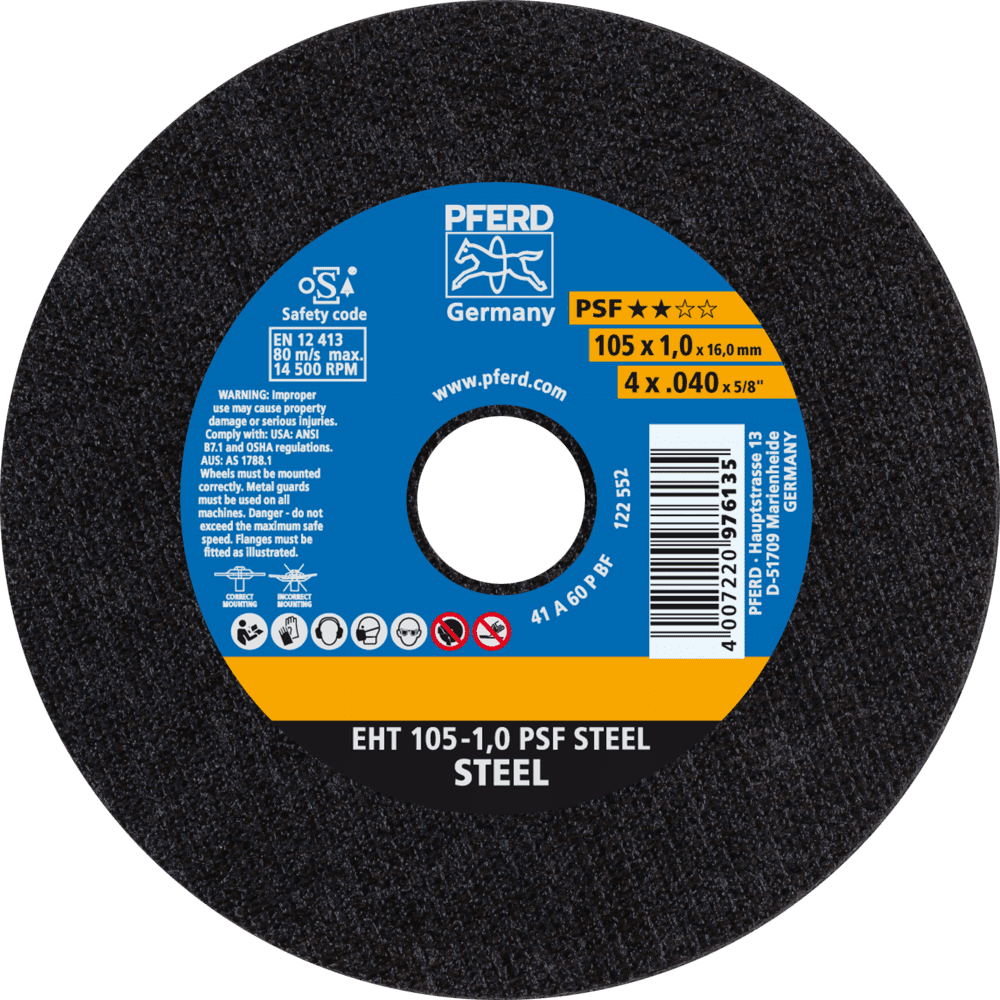 TRENNSCHEIBE EHT 105-1,0 PSF STEEL/16 4007220976135