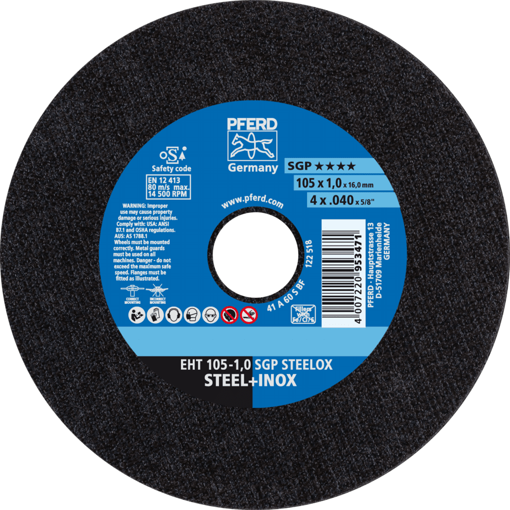 TRENNSCHEIBE EHT 105-1,0 SGP STEELOX/16 4007220953471
