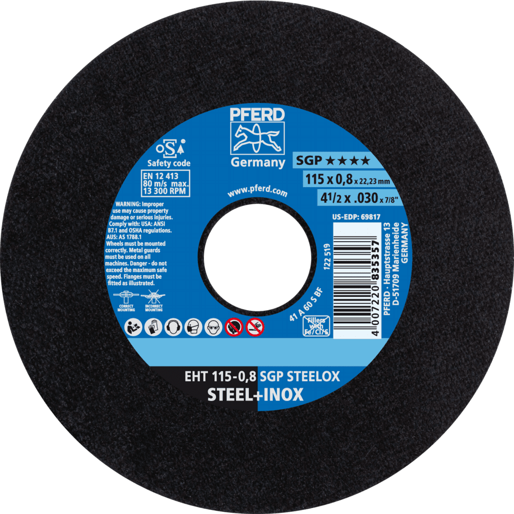 TRENNSCHEIBE EHT 115-0,8 SGP STEELOX 4007220835357