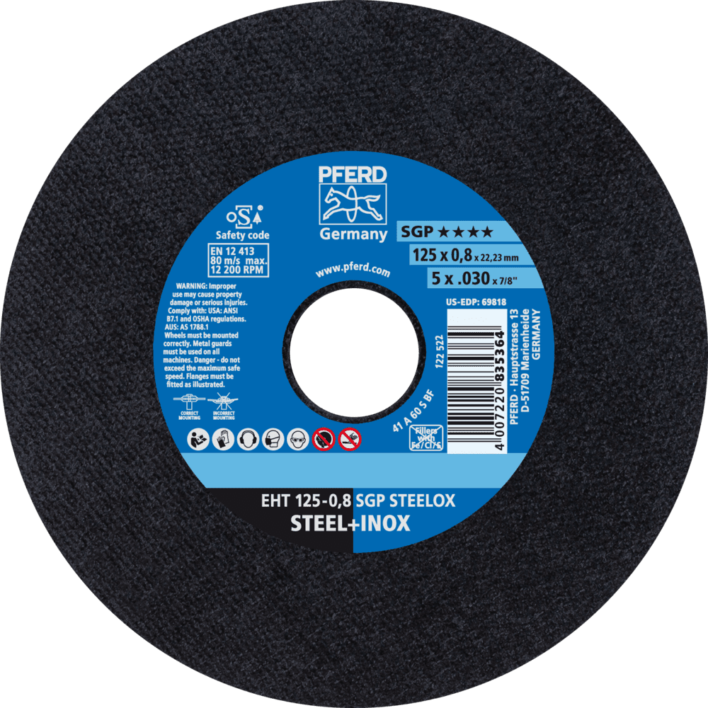 TRENNSCHEIBE EHT 125-0,8 SGP STEELOX 4007220835364