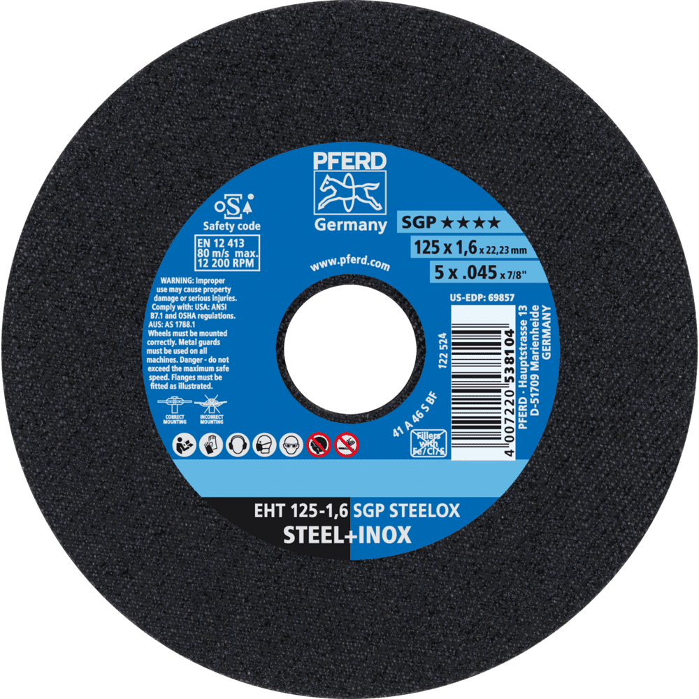 TRENNSCHEIBE EHT 125-1,6 SGP STEELOX 4007220538104