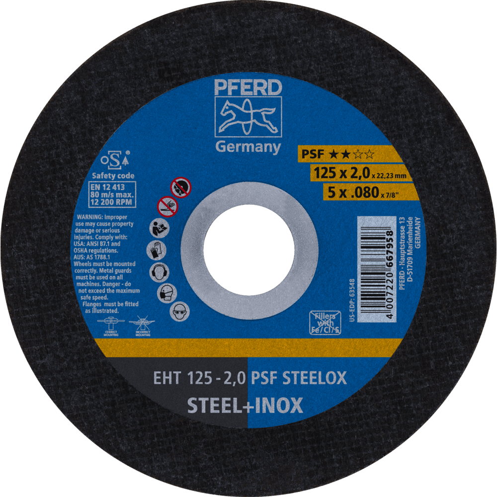 TRENNSCHEIBE EHT 125-2,0 PSF STEELOX 4007220667958