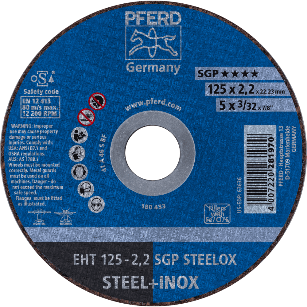 TRENNSCHEIBE EHT 125-2,2 SGP STEELOX 4007220281970