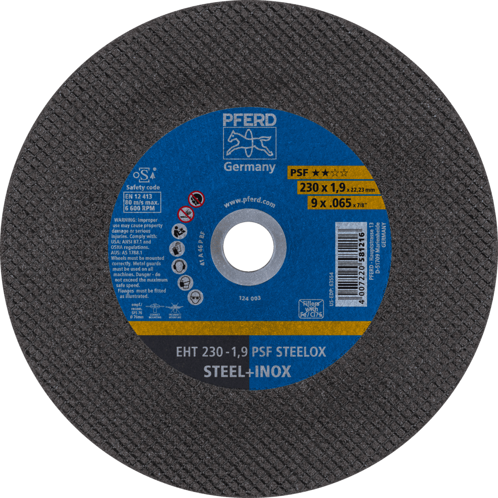 TRENNSCHEIBE EHT 230-1,9 PSF STEELOX (5) 4007220229842