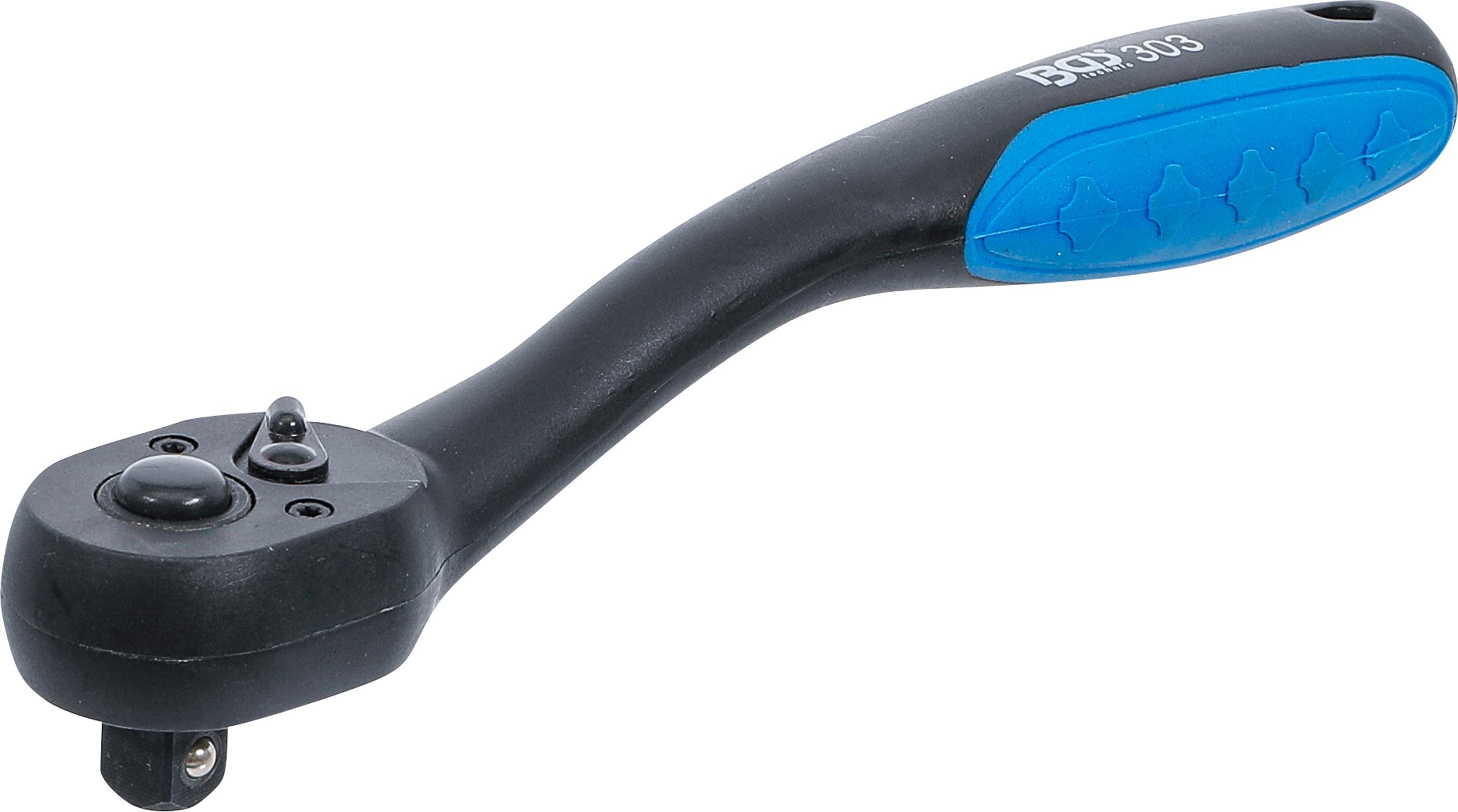 Umschaltknarre, kunststoff-ummantelt | Abtrieb Außenvierkant 10 mm (3/8") BGS303