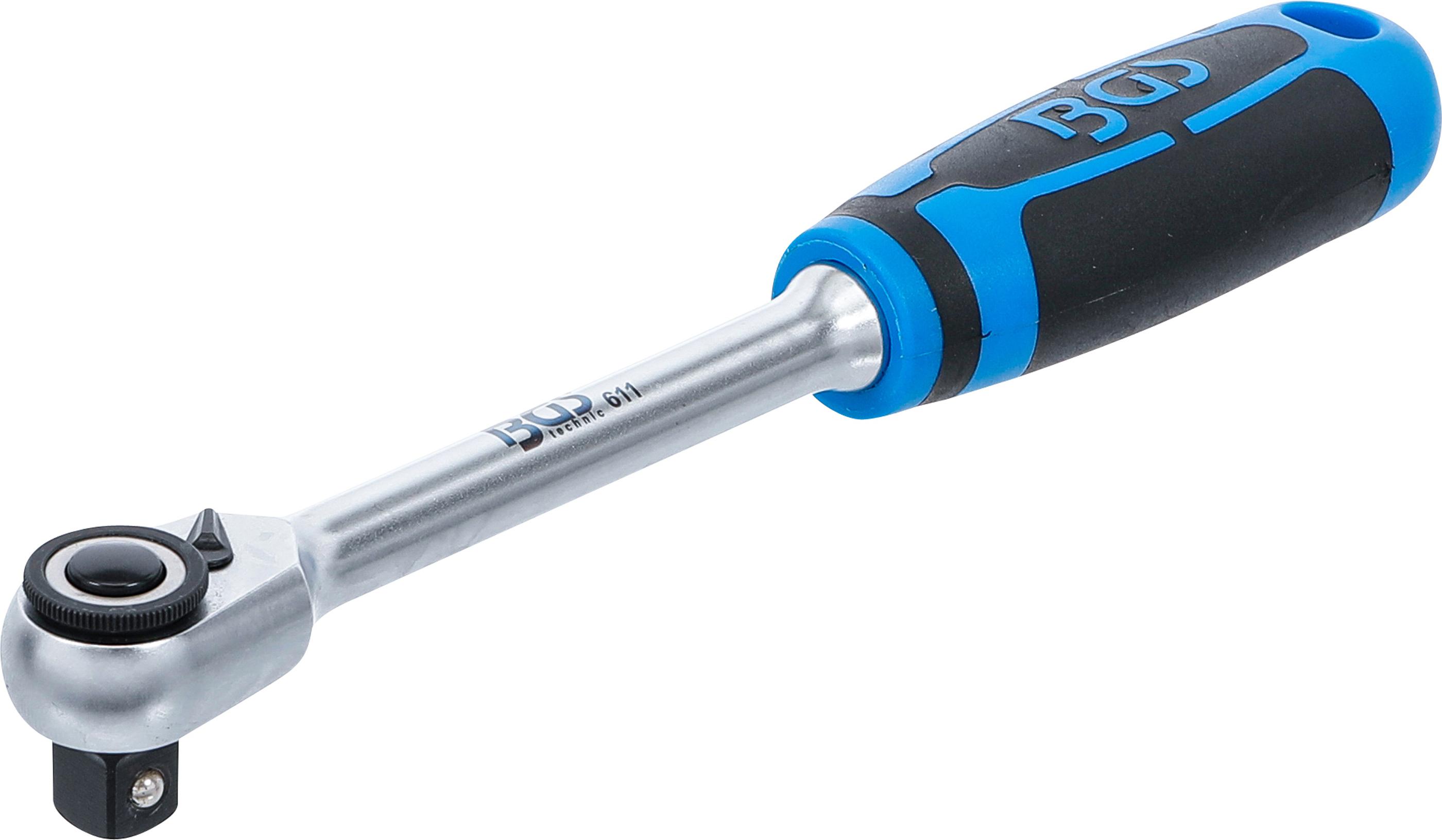 Umschaltknarre | feinverzahnt | Abtrieb Außenvierkant 10 mm (3/8") BGS611