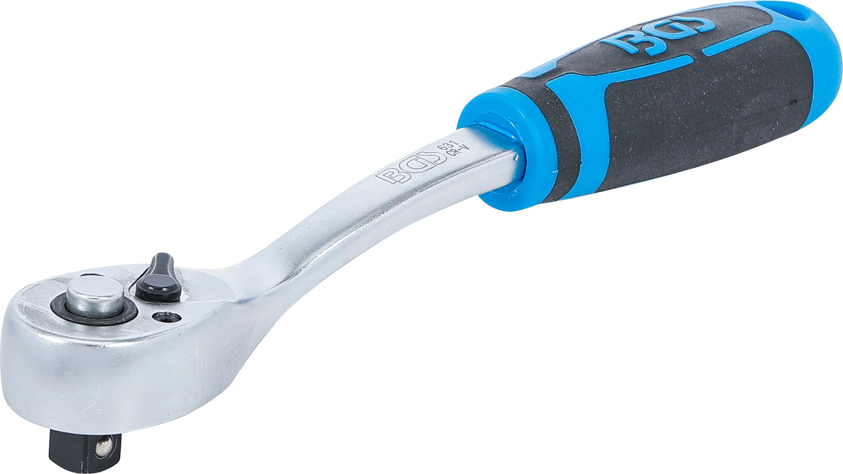 Umschaltknarre | feinverzahnt | Abtrieb Außenvierkant 10 mm (3/8") BGS631