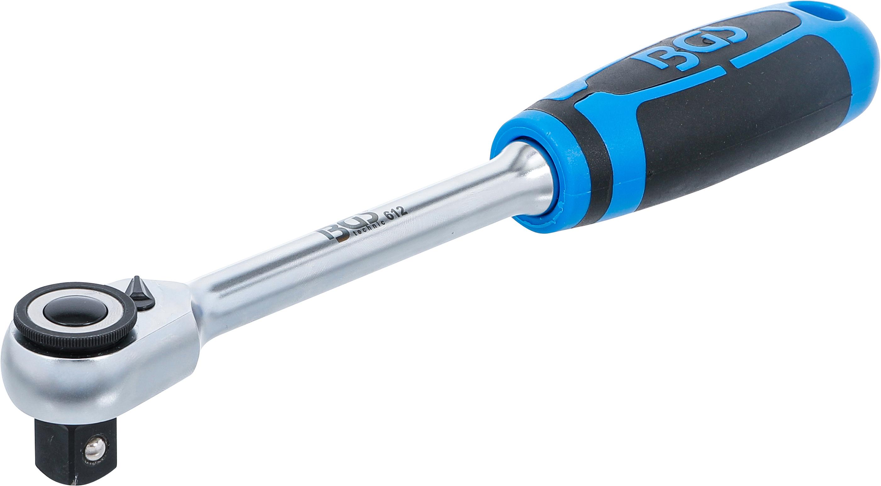 Umschaltknarre | feinverzahnt | Abtrieb Außenvierkant 12,5 mm (1/2") BGS612