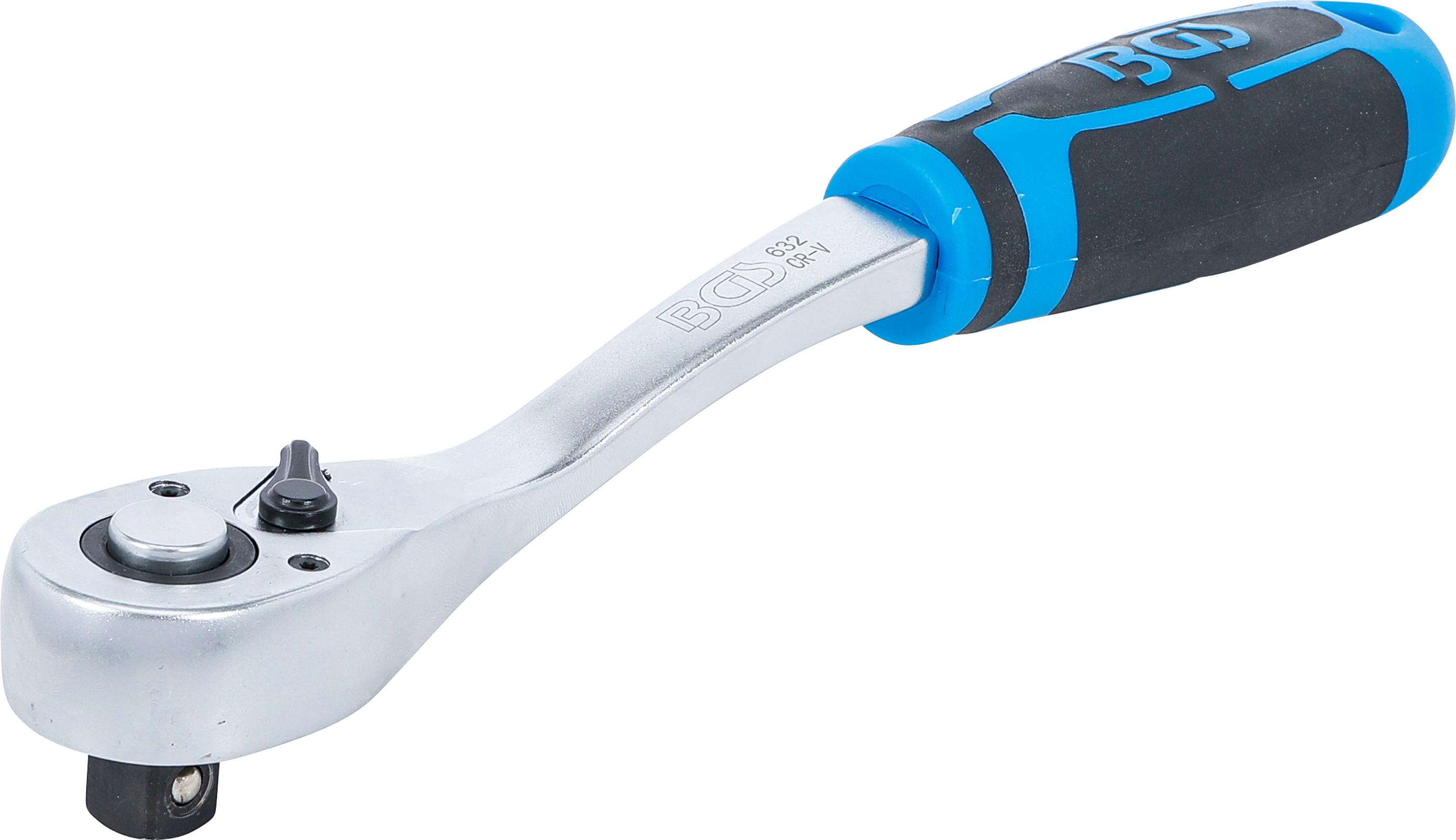 Umschaltknarre | feinverzahnt | Abtrieb Außenvierkant 12,5 mm (1/2") BGS632