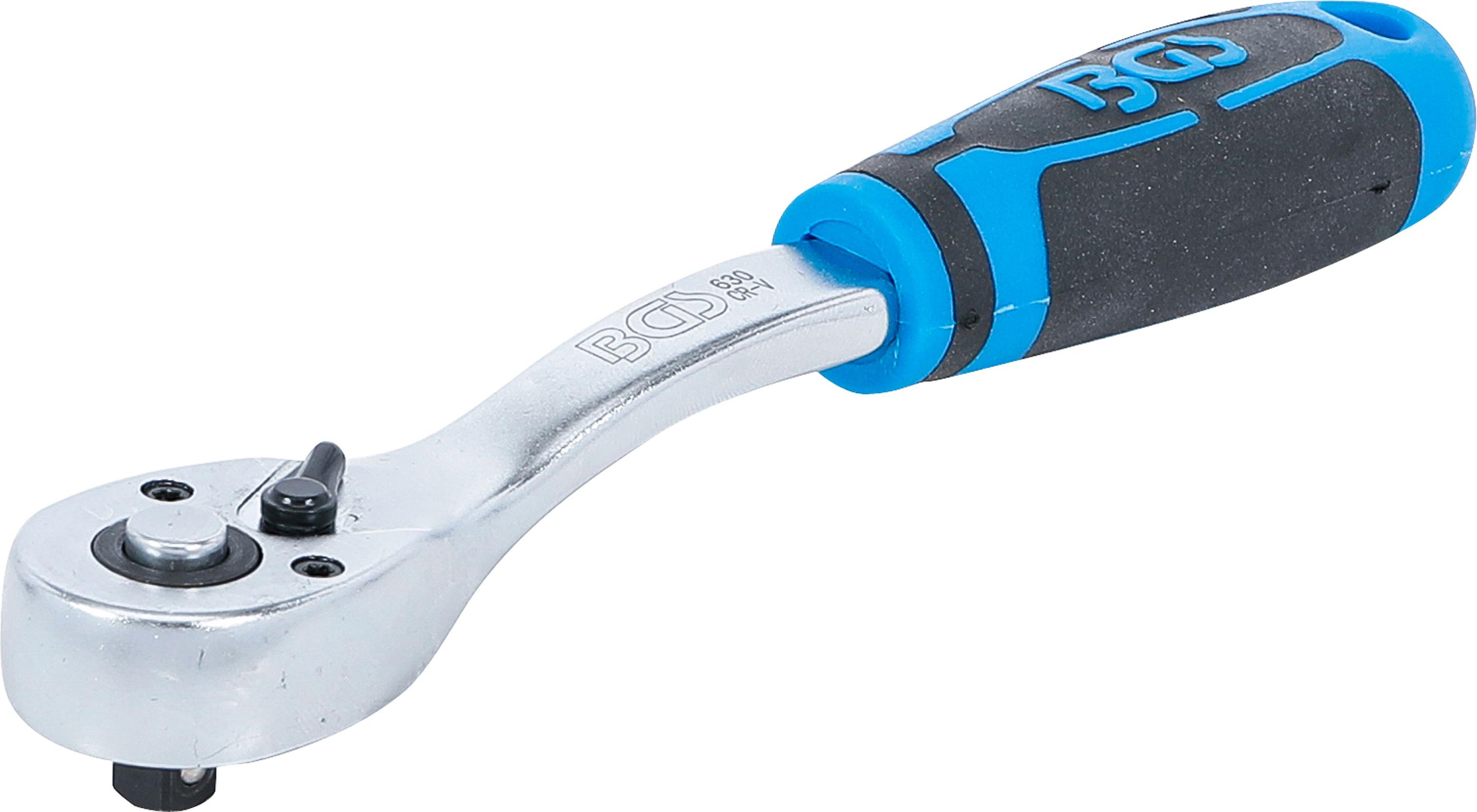 Umschaltknarre | feinverzahnt | Abtrieb Außenvierkant 6,3 mm (1/4") BGS630