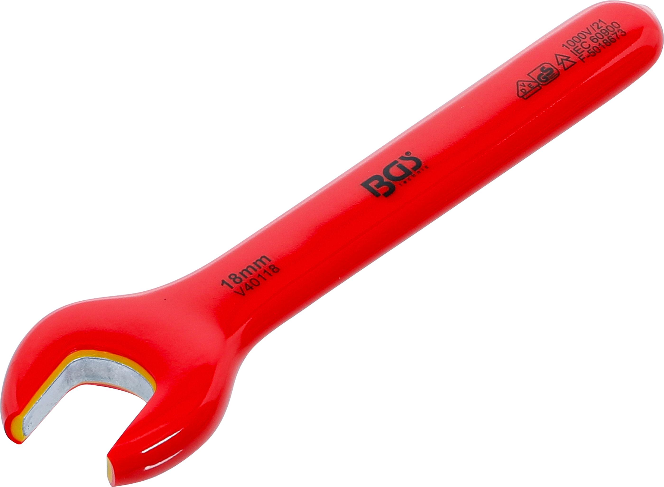 VDE-Einmaulschlüssel | SW 18 mm BGS71068