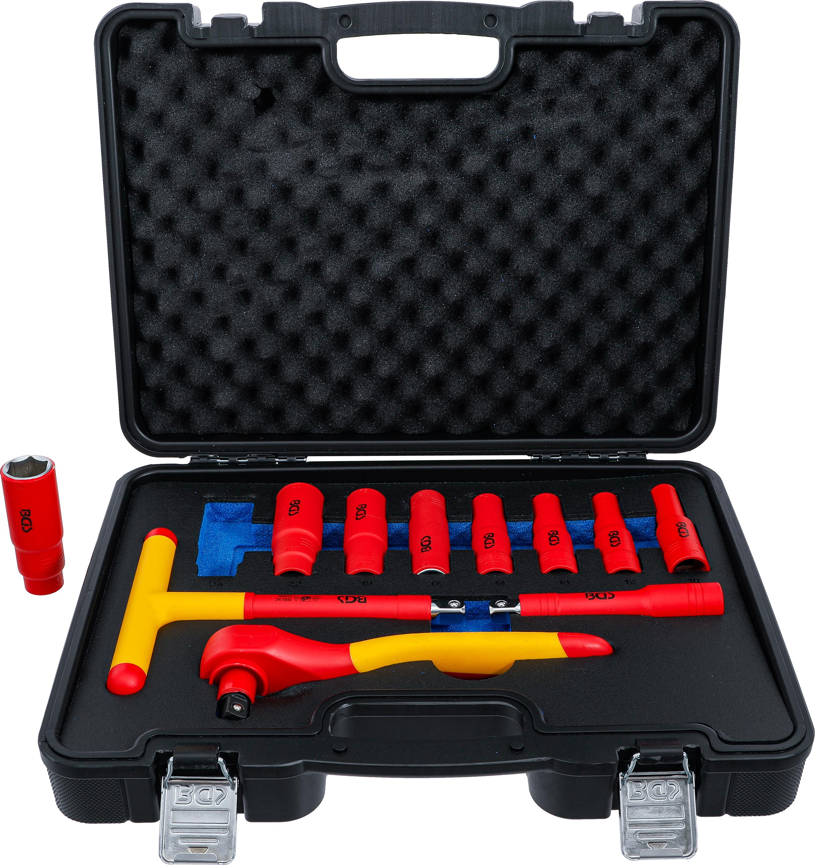 VDE-Steckschlüssel-Satz | Antrieb 12,5 mm (1/2") | SW 10 - 24 mm | 11-tlg. BGS7145