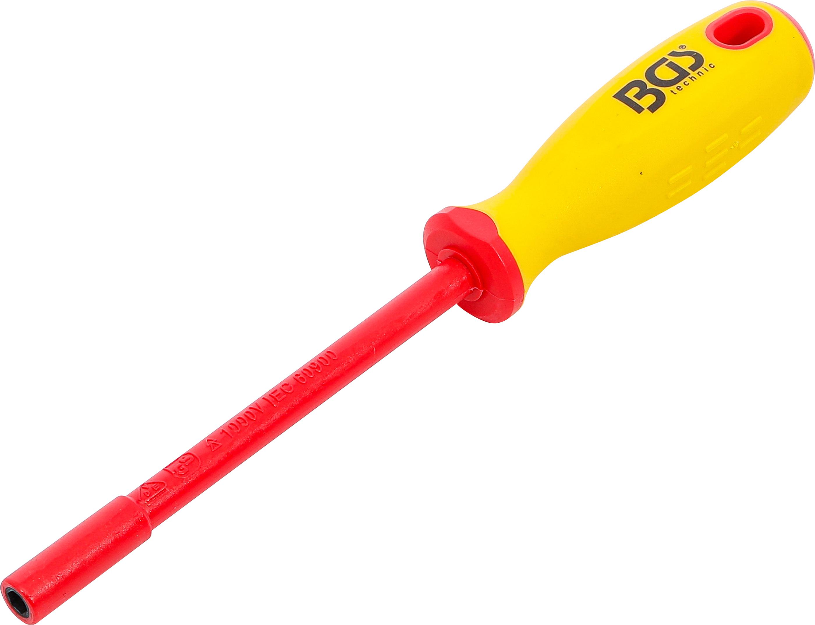 VDE-Steckschlüssel-Schraubendreher | Sechskant | SW 5 mm | Klingenlänge 125 mm BGS71084