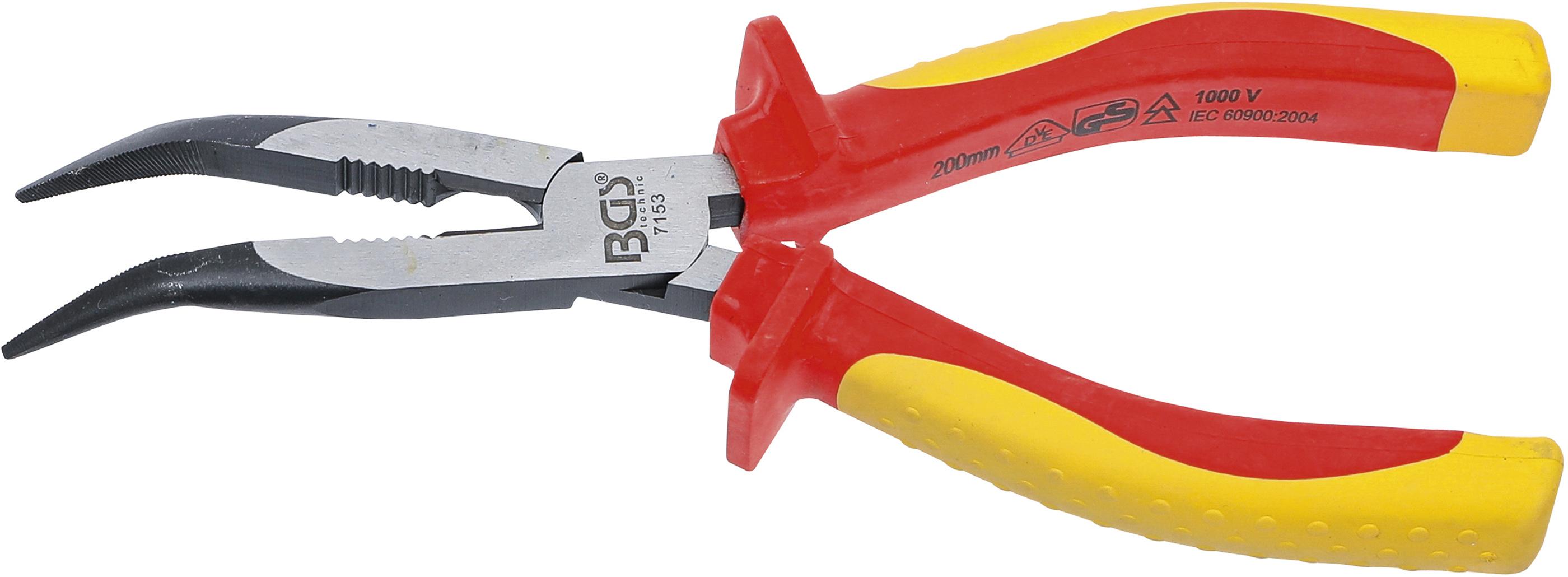 VDE-Telefonzange | abgewinkelt | 200 mm BGS7153