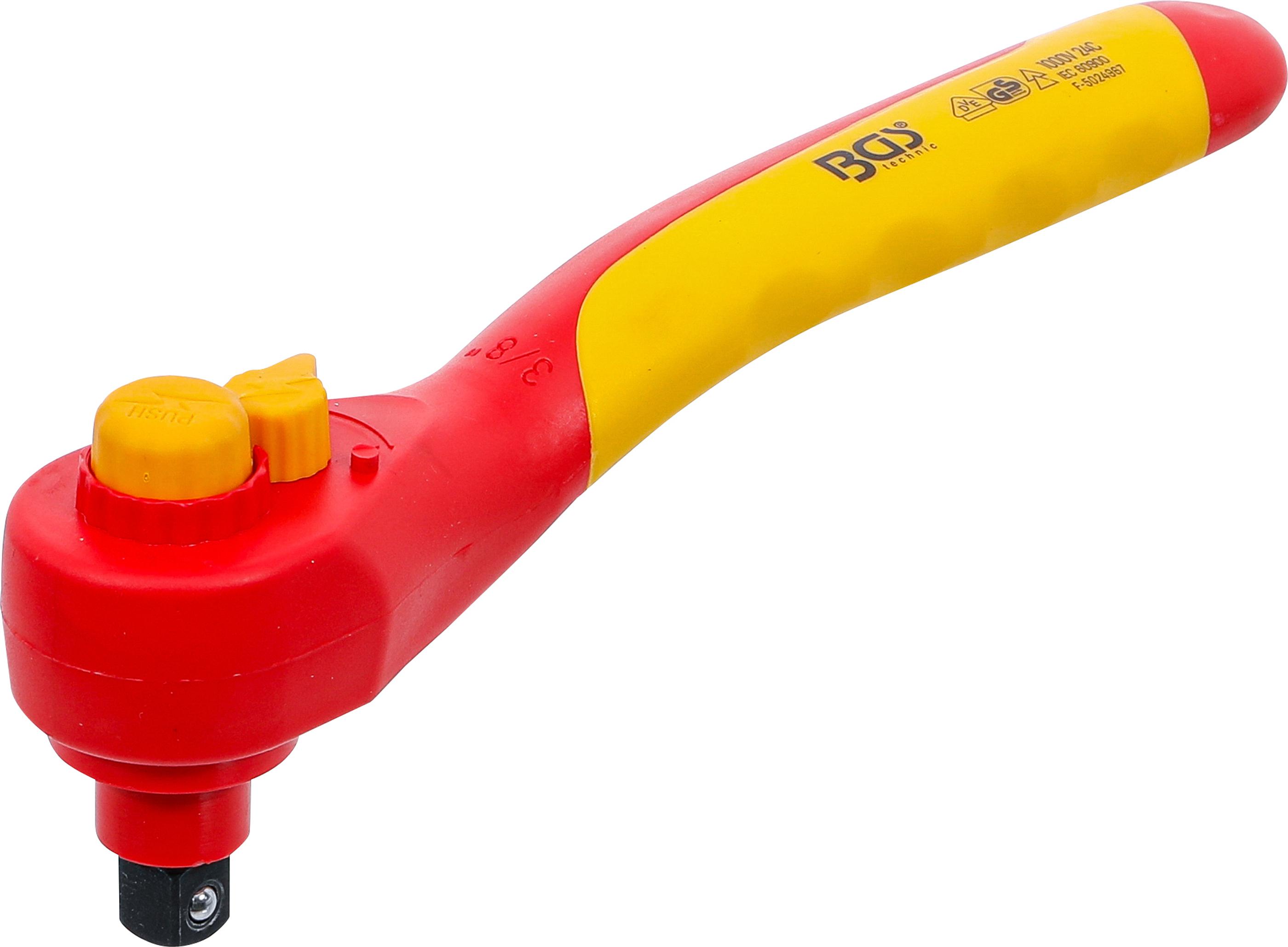 VDE-Umschaltknarre | Abtrieb Außenvierkant 10 mm (3/8") | 1000 V BGS625