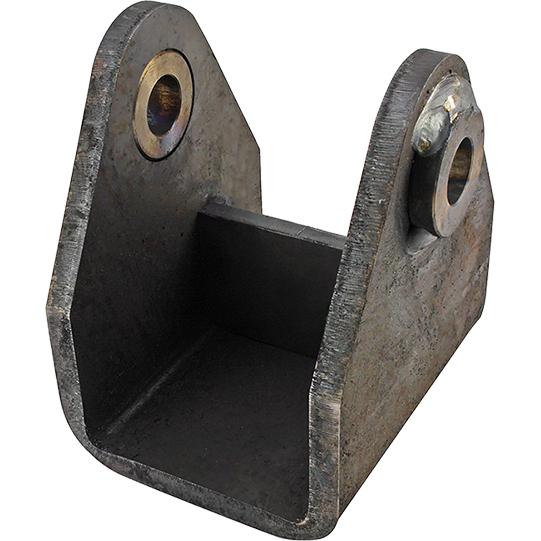 Vorderer Federschuh BH 130mm, f. Federbr.100 mm, Buchse Ø 24mm 260181100 Suer