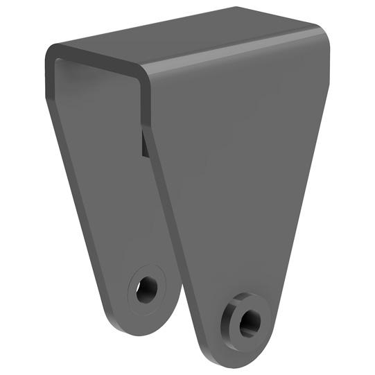 Vorderer Federschuh BH 200mm, f. Federbreite 100mm,Buchse Ø24mm 260181109 Suer