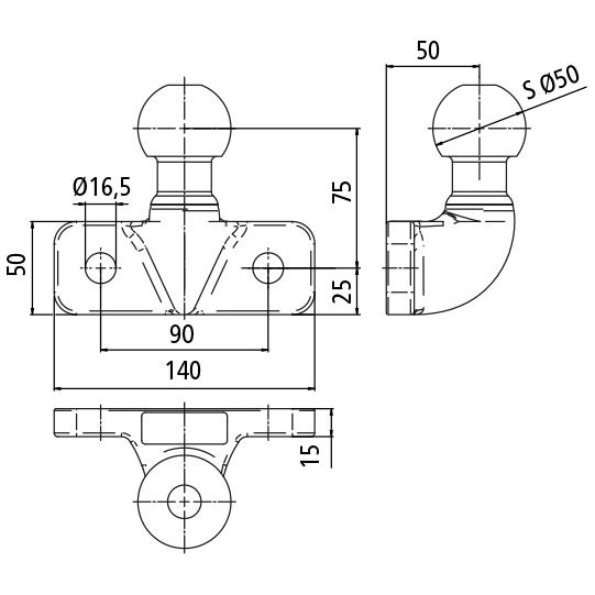 WAP Kugelkupplung WFK 50 315451154 Suer