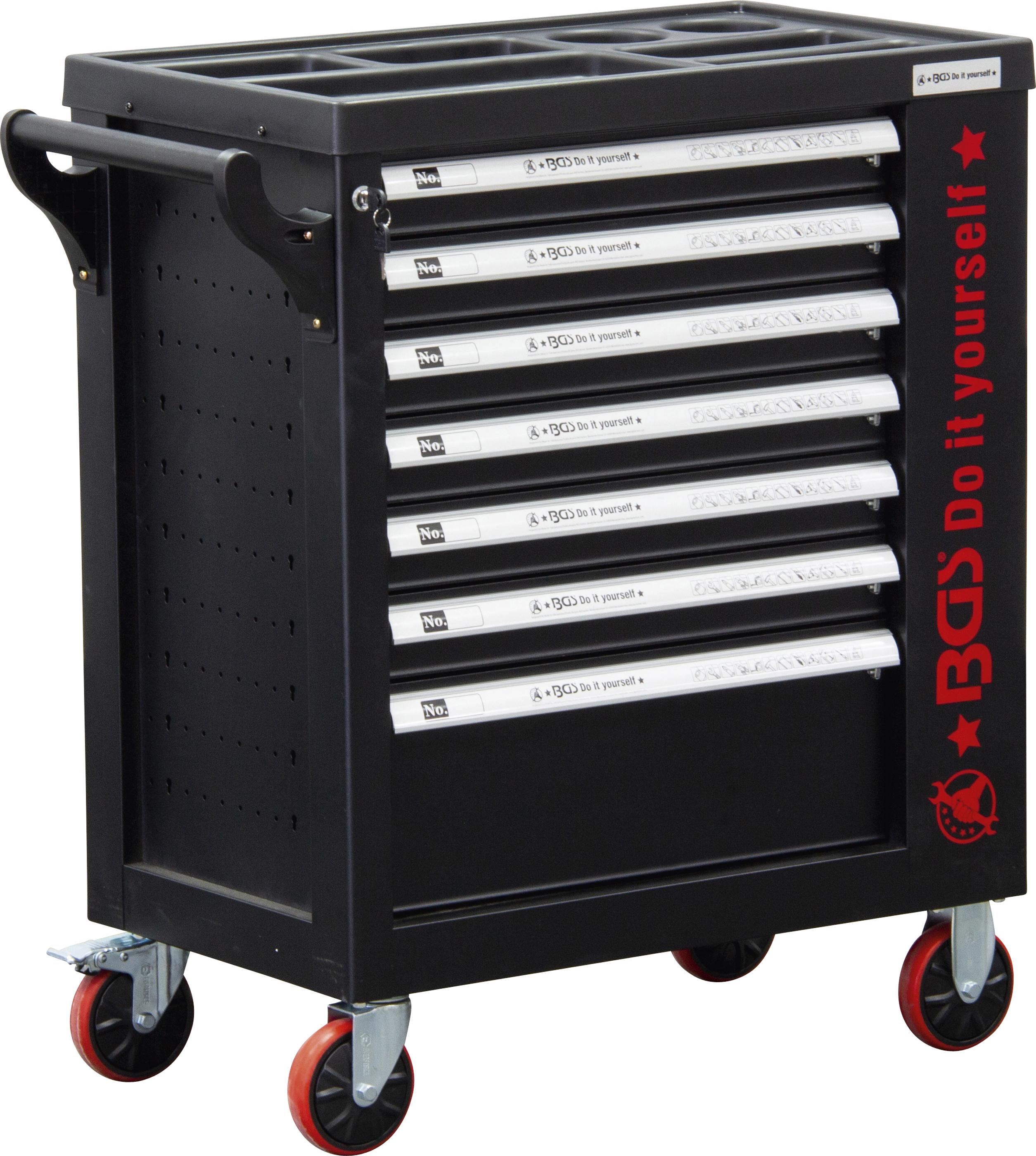 Werkstattwagen | 7 Schubladen | 1 Seitentür | leer BGS6058-1