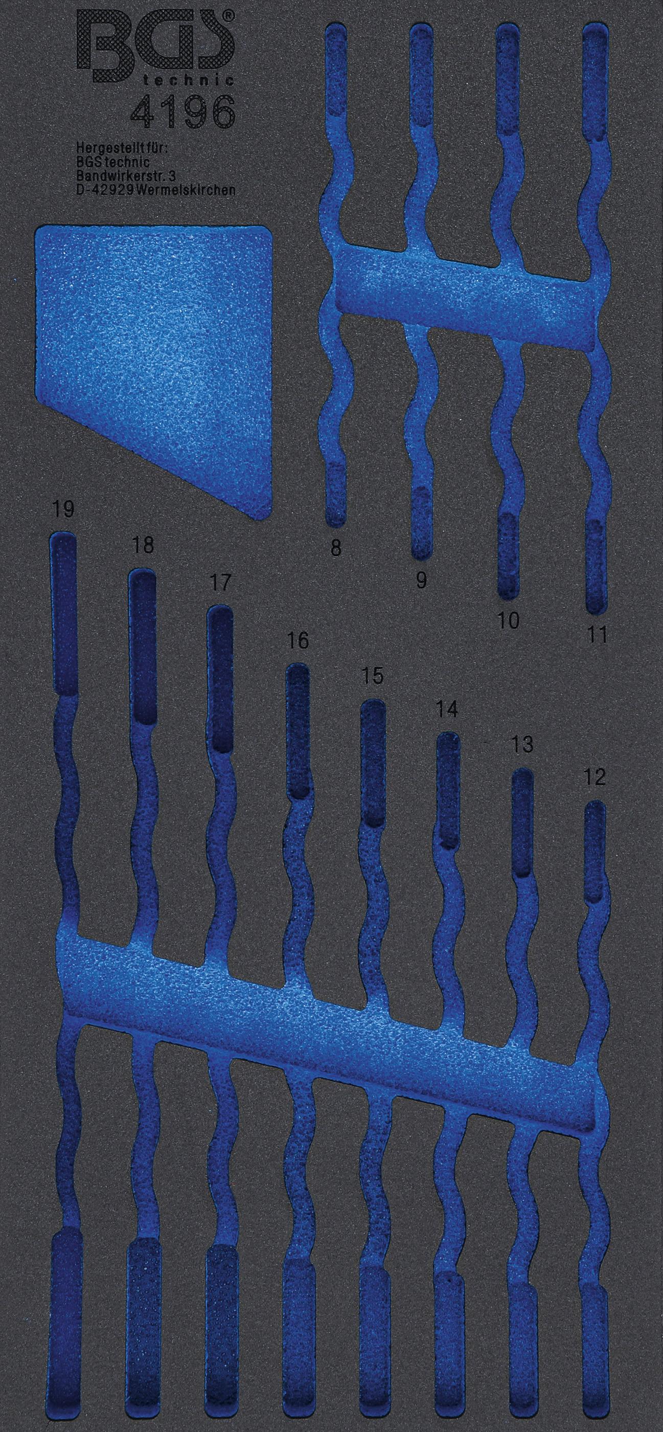 Werkstattwageneinlage 1/3 | leer | für Art. 4196 BGS4196-1