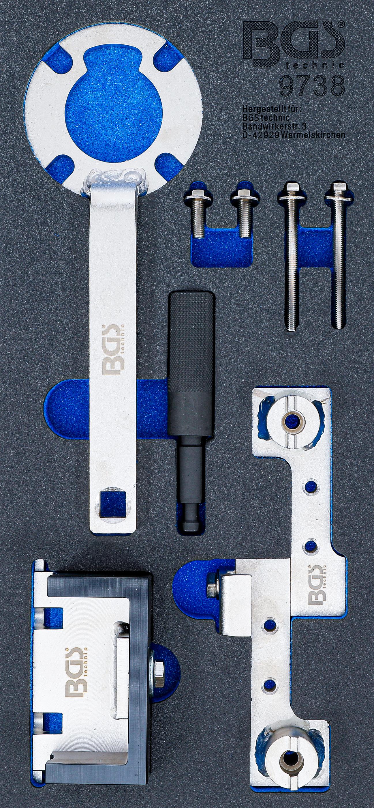 Werkstattwageneinlage 1/3: Motor-Einstellwerkzeug-Satz | für Ford 2.5, Volvo 1.6 - 2.5 & 2.4D BGS9738