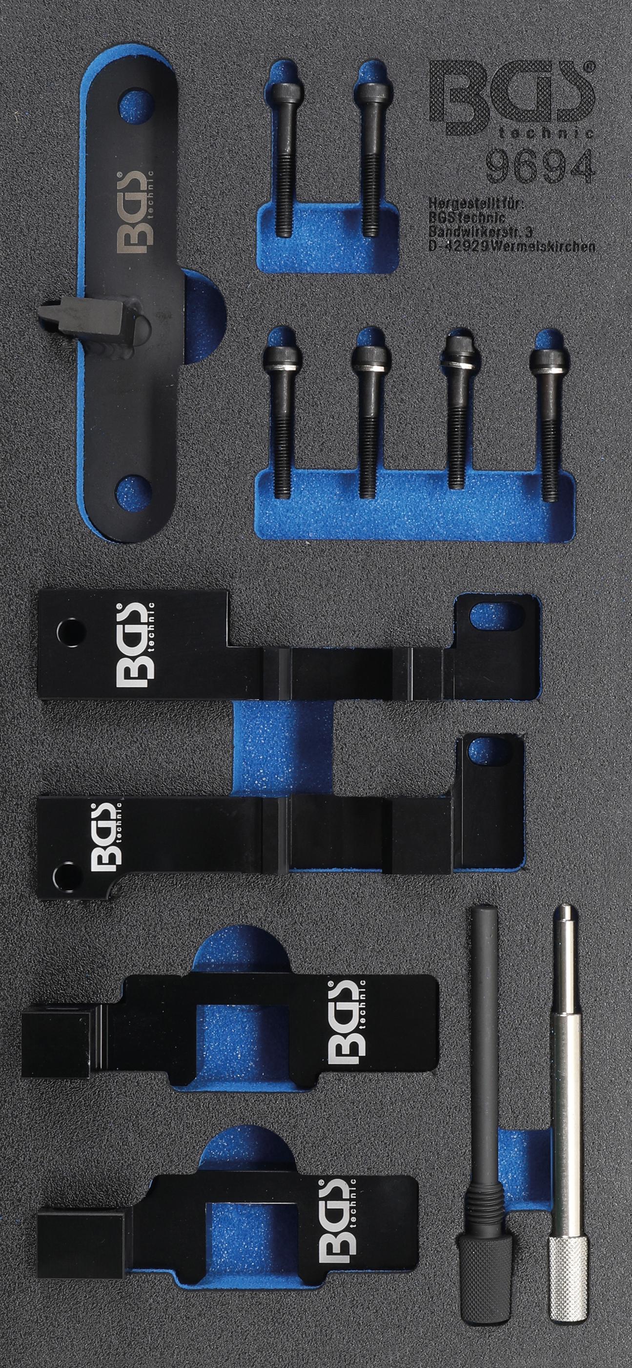 Werkstattwageneinlage 1/3: Motor-Einstellwerkzeug-Satz | für Land Rover 3.6 TD V8 BGS9694