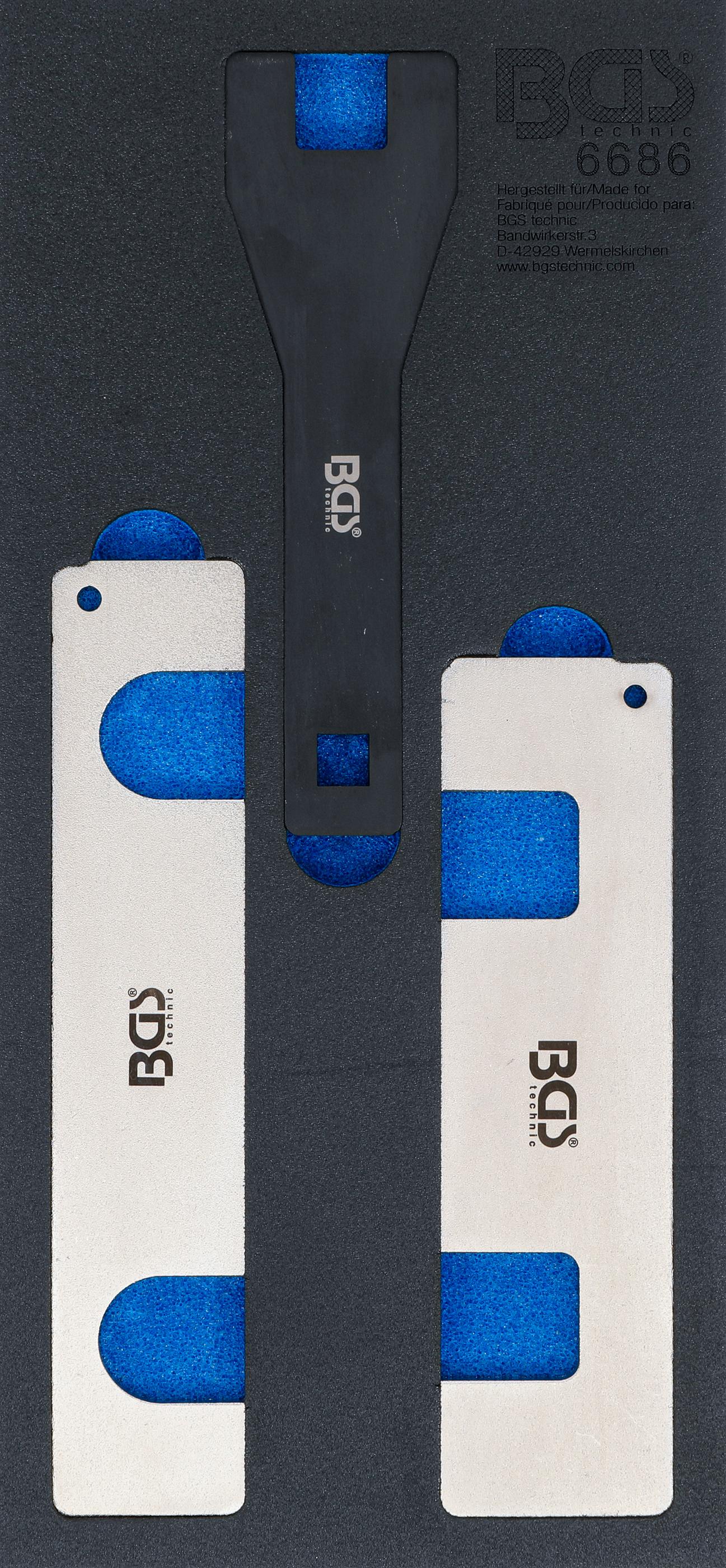 Werkstattwageneinlage 1/3: Motor-Einstellwerkzeug-Satz | für Opel 1.0, 1.4 L Benzinmotoren BGS6686