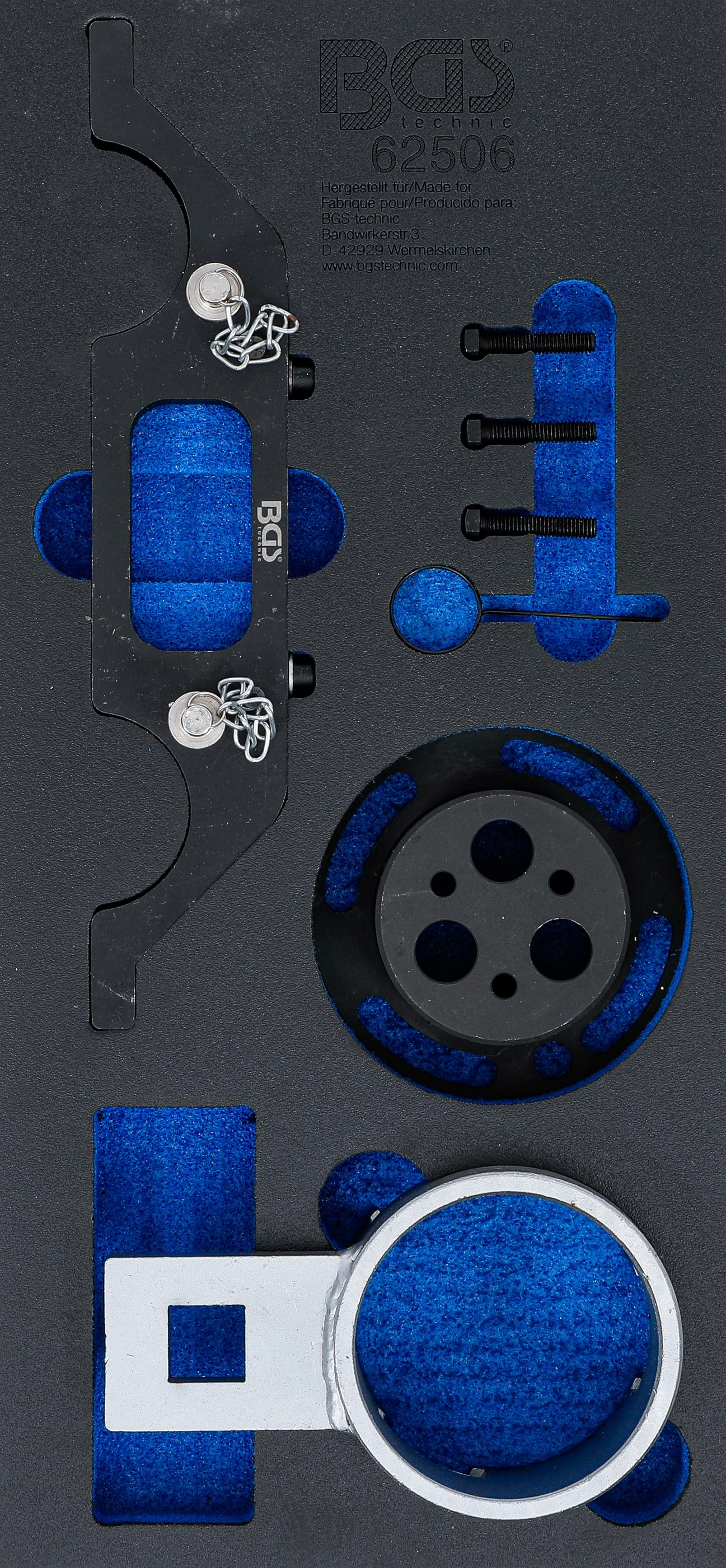 Werkstattwageneinlage 1/3: Motor-Einstellwerkzeug-Satz | für Opel Vectra, Signum, Zafira BGS62506