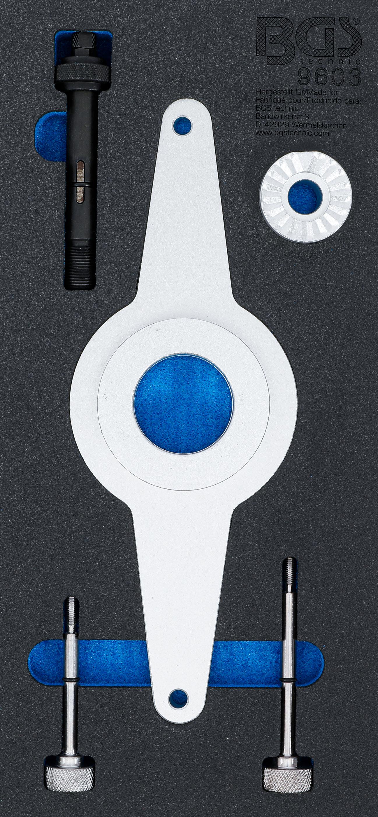 Werkstattwageneinlage 1/3: Schwingungsdämpfer-Werkzeug-Satz | für VAG 1.8 & 2.0 TFSI BGS9603