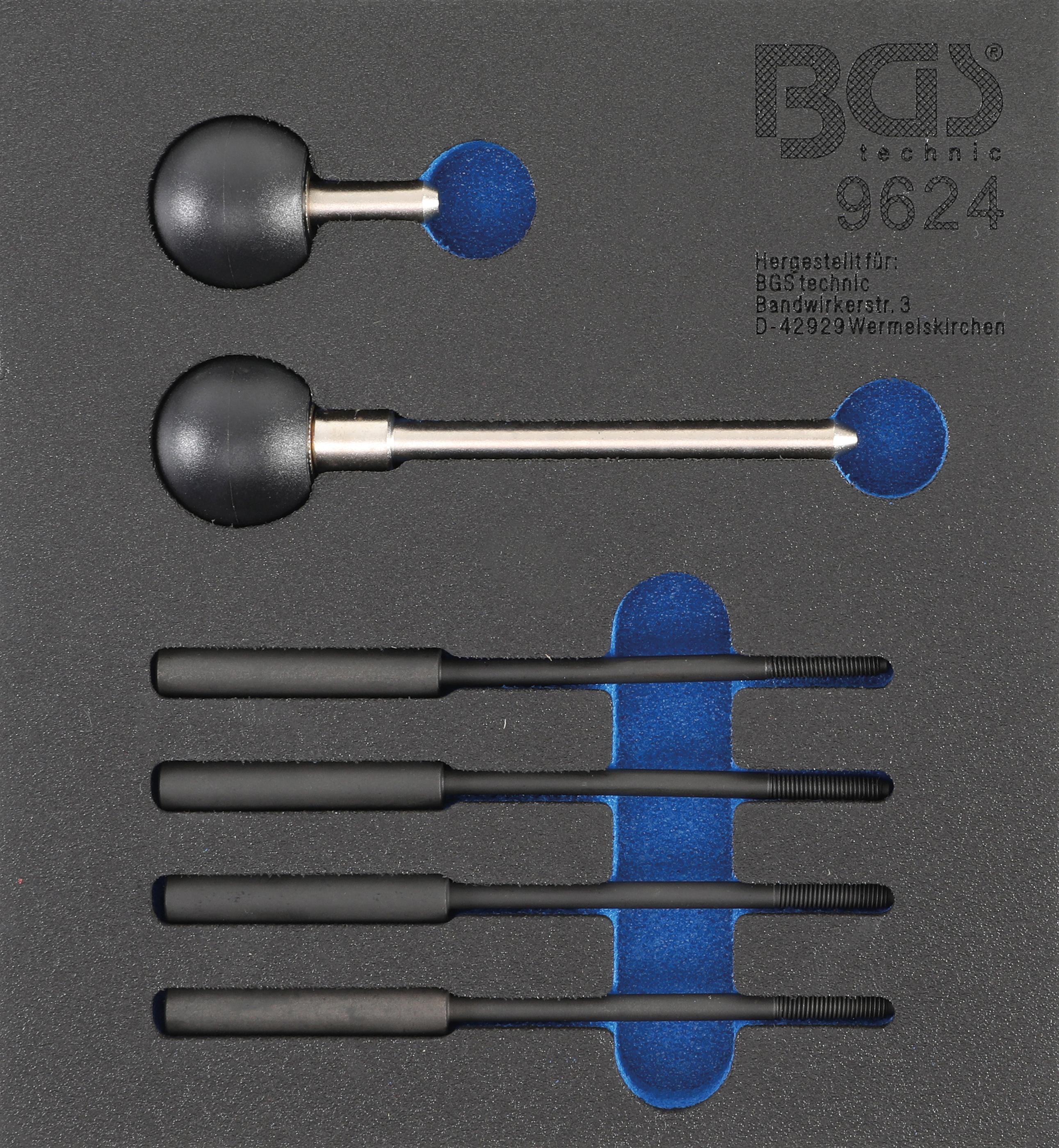 Werkstattwageneinlage 1/6: Kurbelwellen-Fixier-Werkzeug | für Porsche Boxster, 911 M96 BGS9624