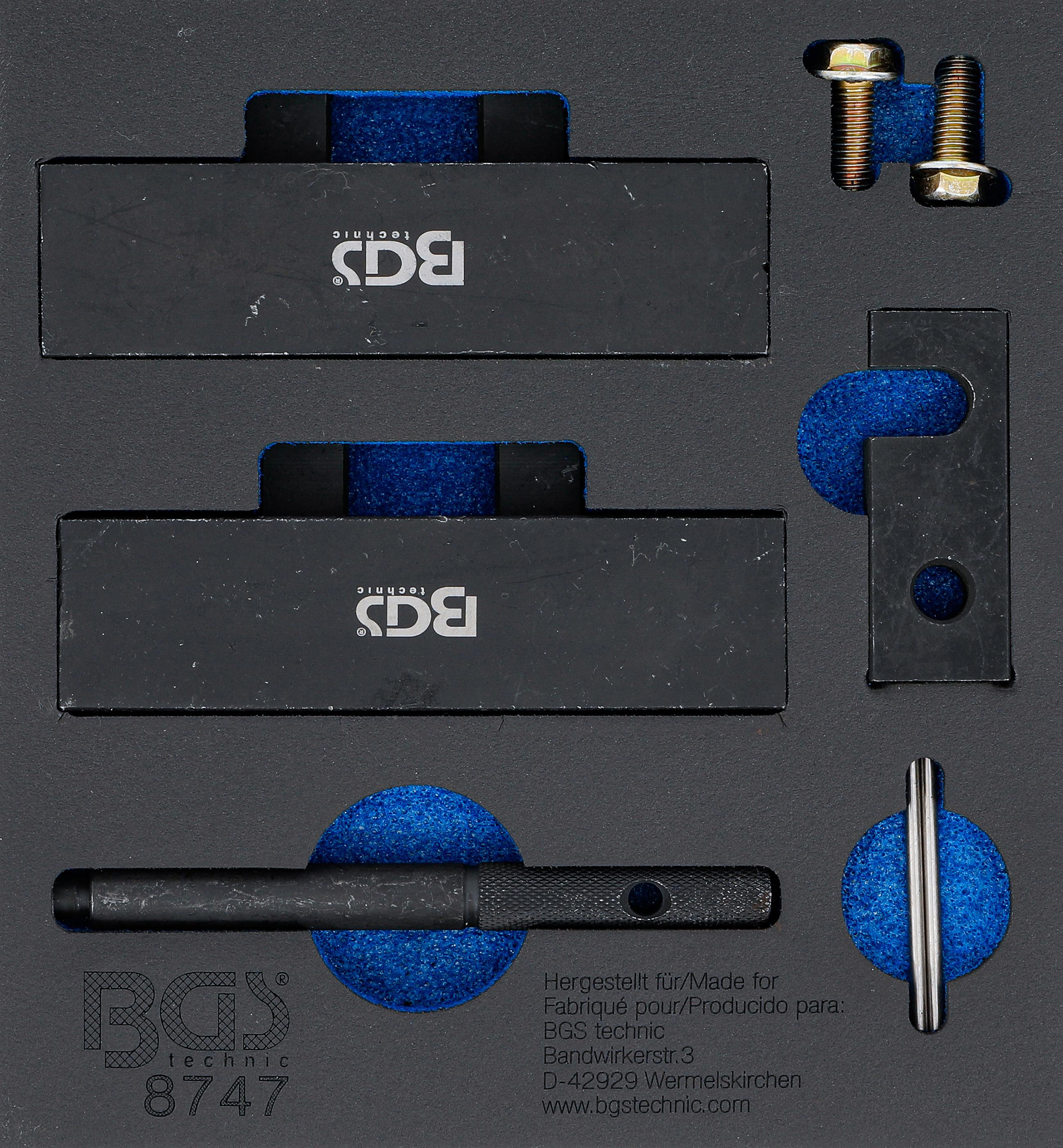 Werkstattwageneinlage 1/6: Motor-Einstellwerkzeug-Satz | für BMW M42, M50 BGS8747