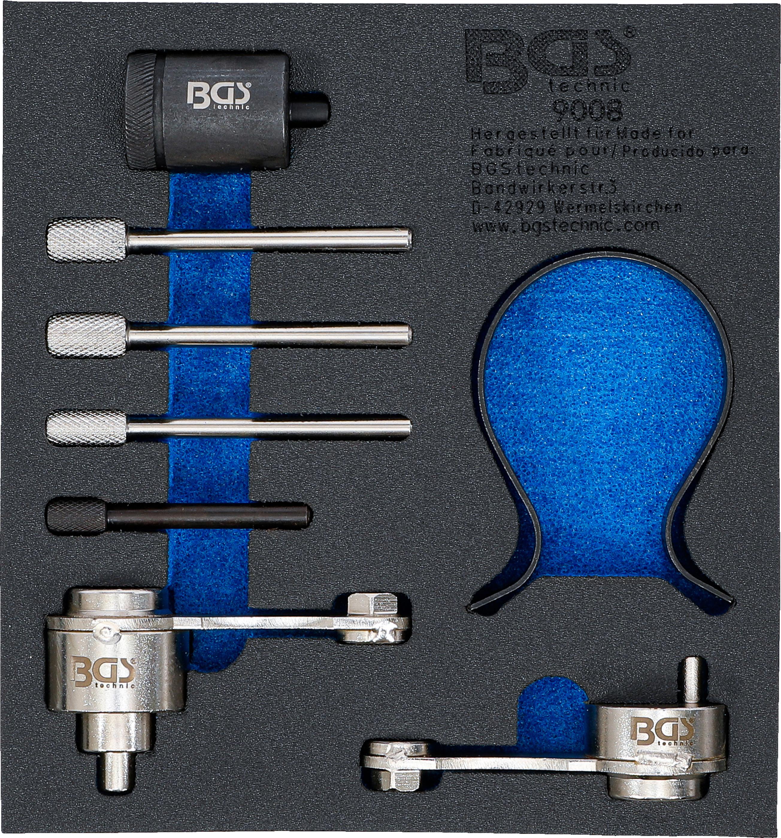 Werkstattwageneinlage 1/6: Motor-Einstellwerkzeug-Satz | für Jaguar, Land Rover 2.7, 3.0 TD V6 BGS9008