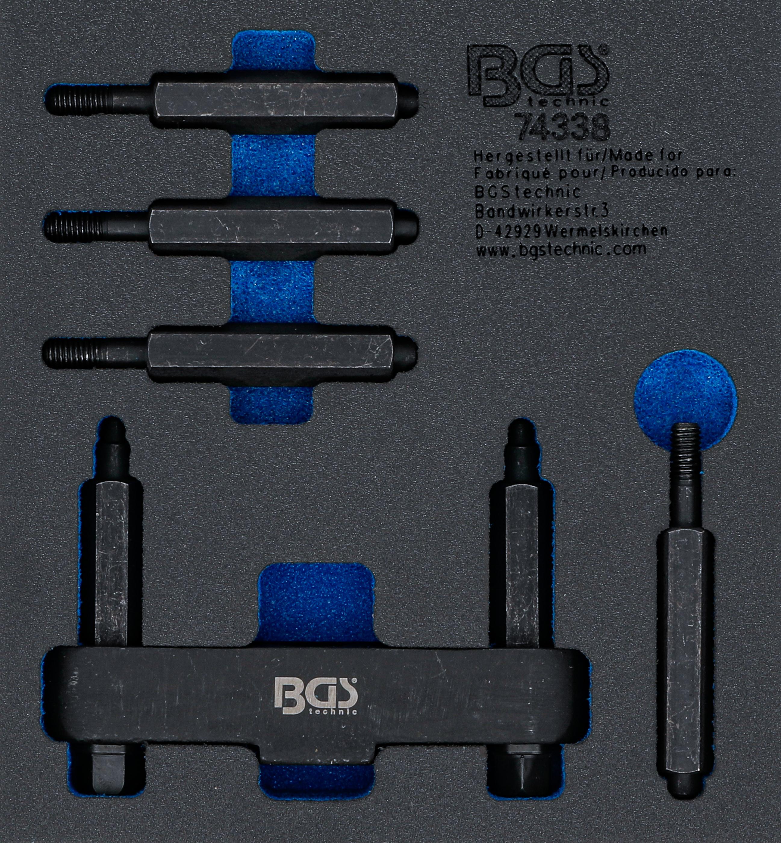 Werkstattwageneinlage 1/6: Stirnlochmuttern-Schlüssel | für Lkw-Hinterachsen BGS74338