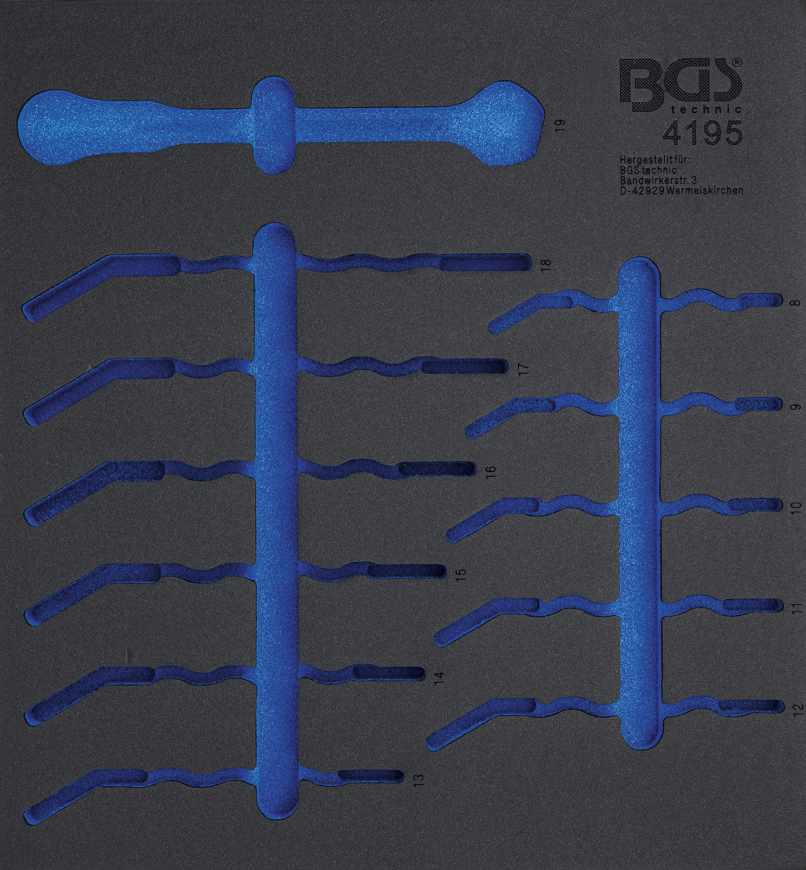 Werkstattwageneinlage 2/3 | leer | für Art. 4195 BGS4195-1