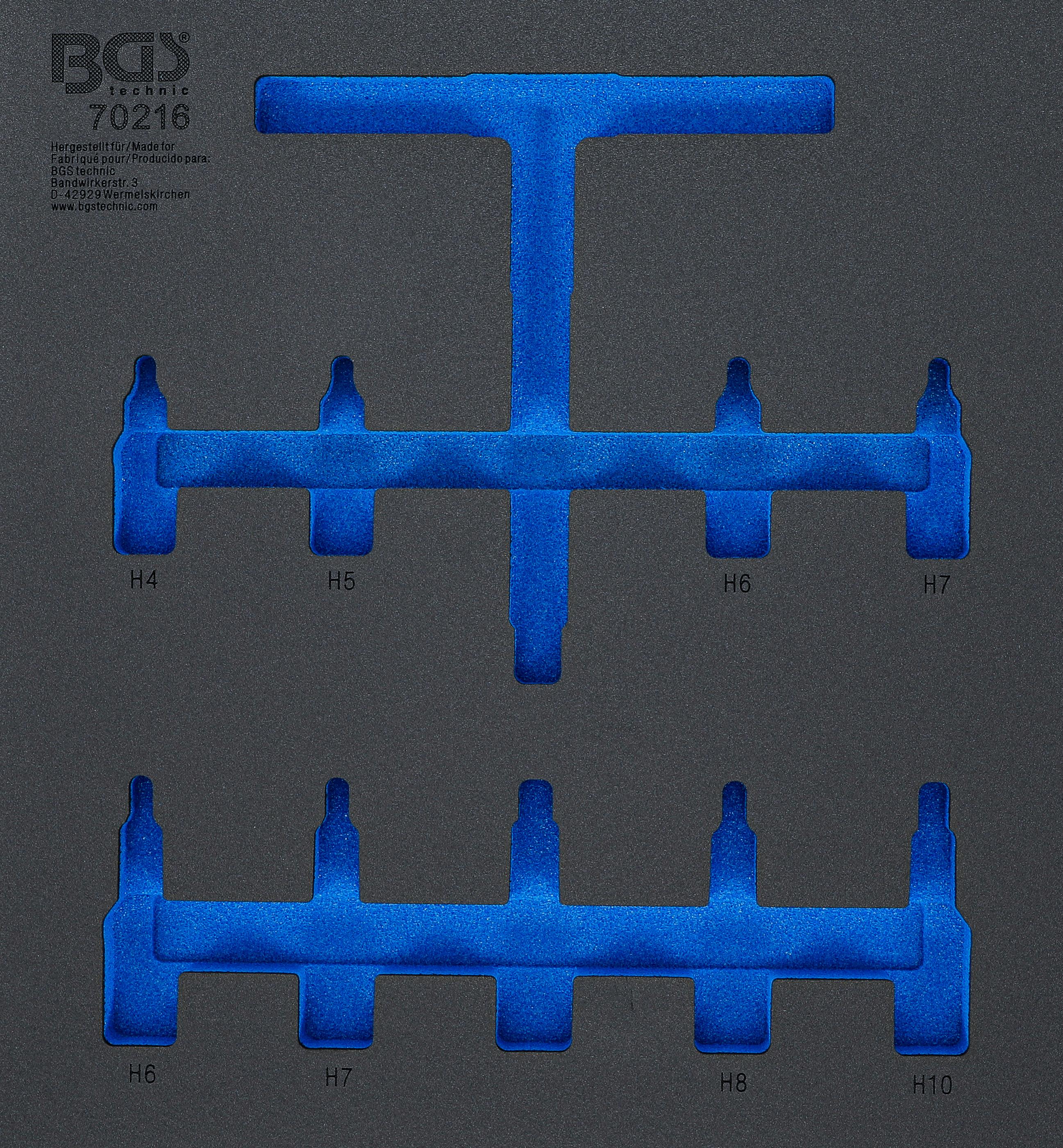 Werkstattwageneinlage 2/3 | leer | für Art. 70216 BGS7132-1