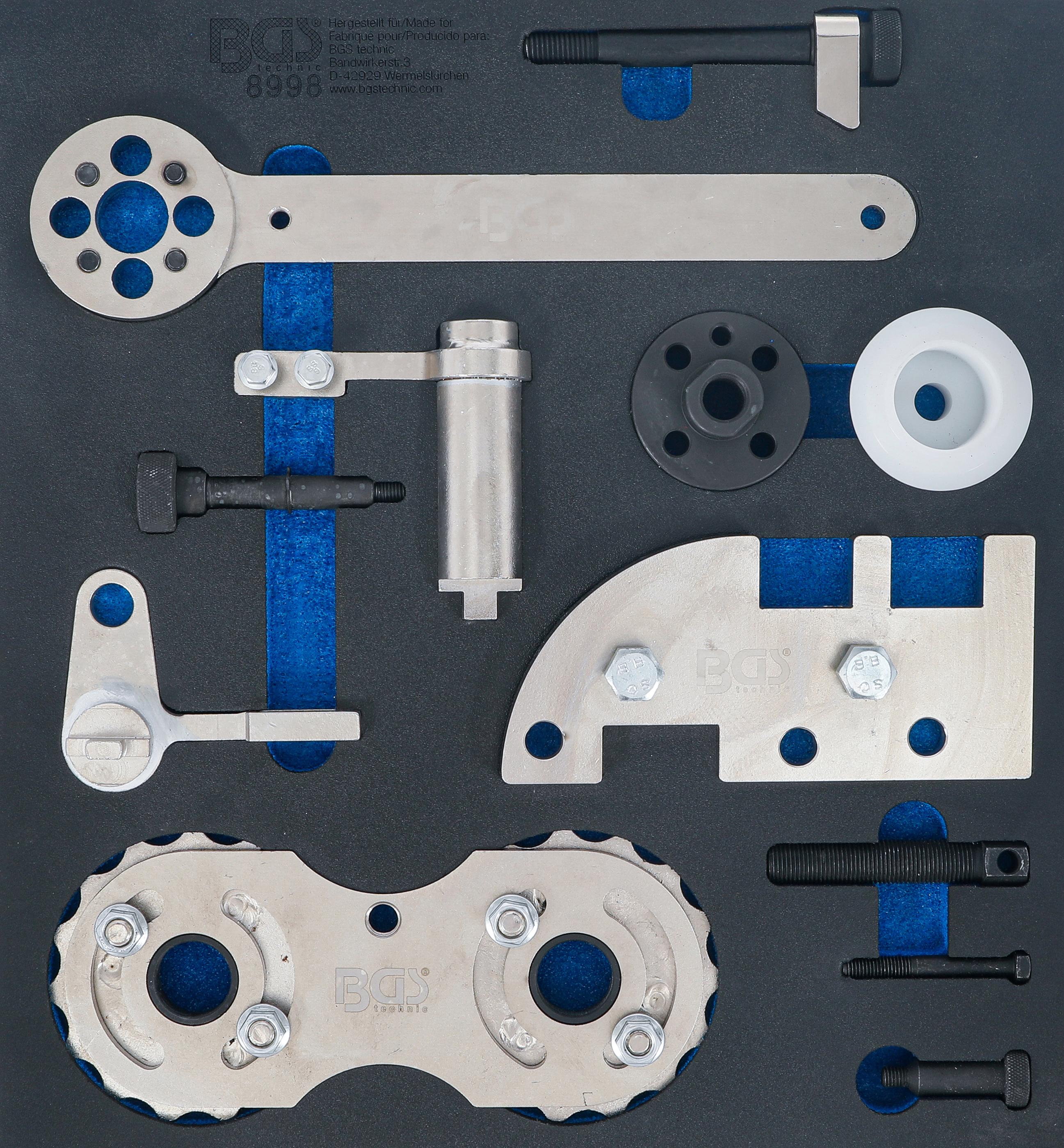 Werkstattwageneinlage 2/3: Motor-Einstellwerkzeug-Satz | für Volvo B4204 BGS8998