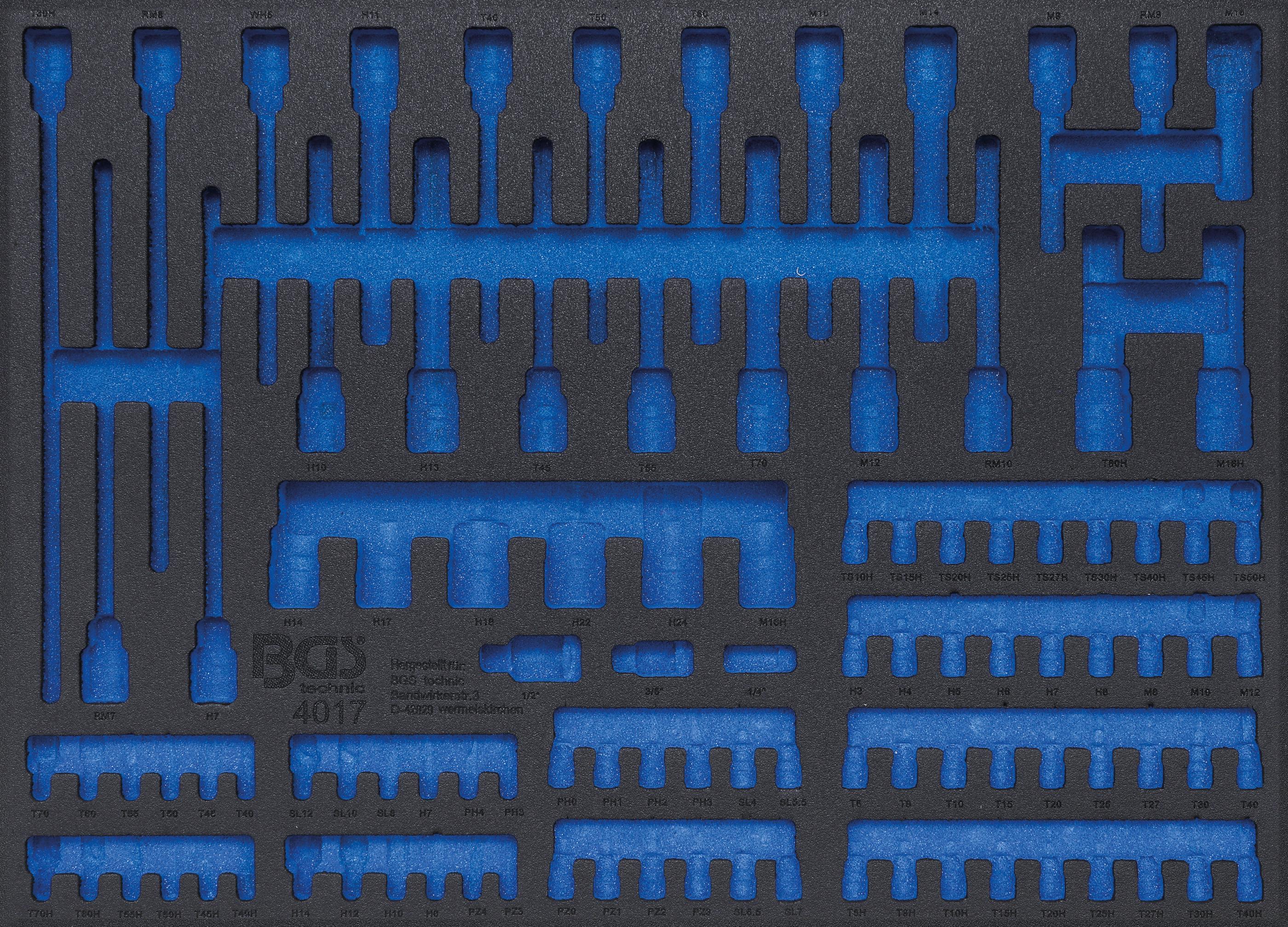 Werkstattwageneinlage 3/3 | leer | für Art. 4017 BGS4017-5