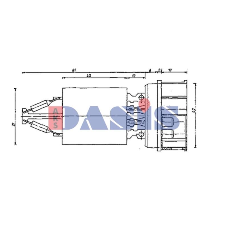 Widerstand, Innenraumgebläse, AKS DASIS 700182N
