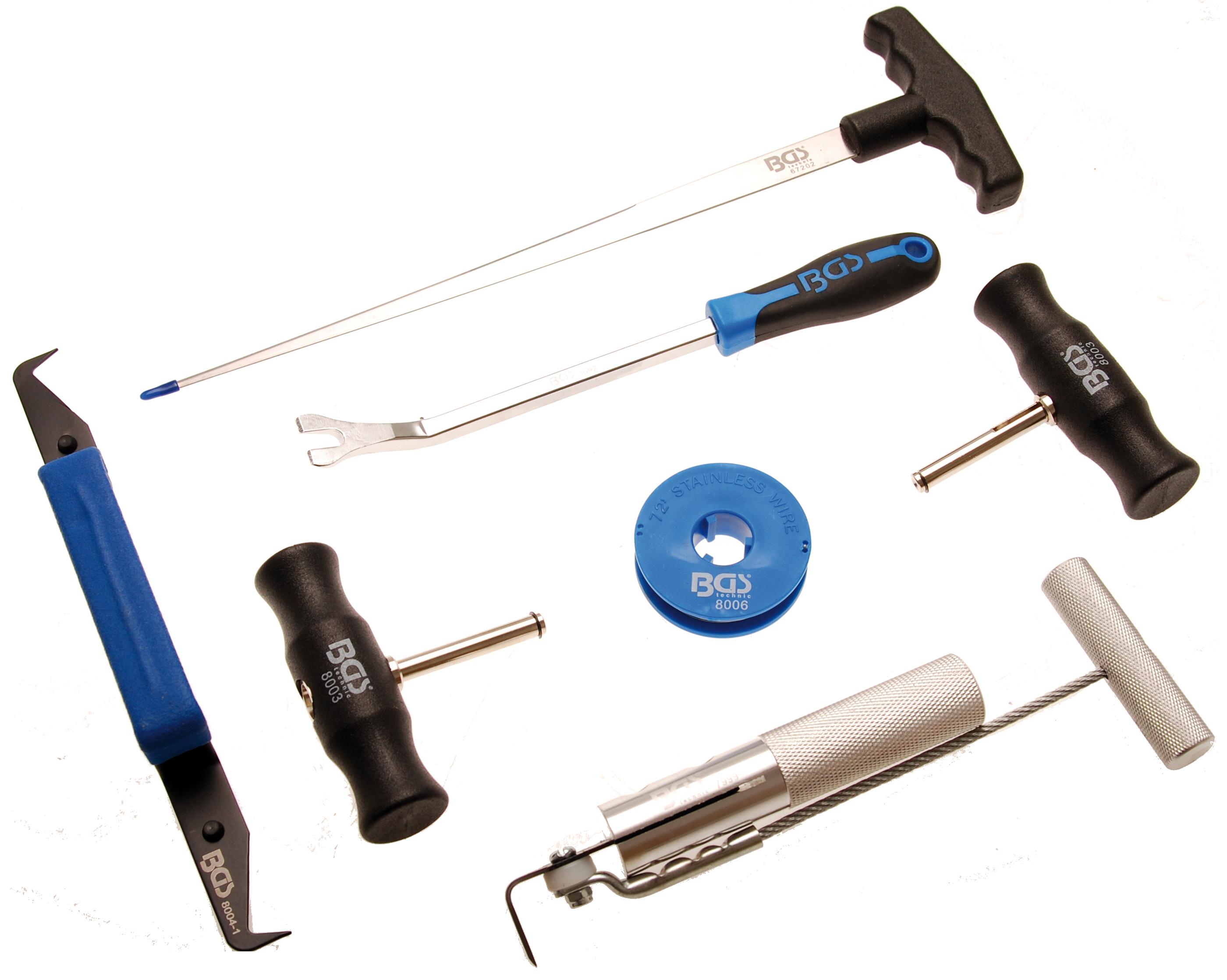 Windschutzscheiben-Ausglaswerkzeug-Satz | 7-tlg. BGS8004