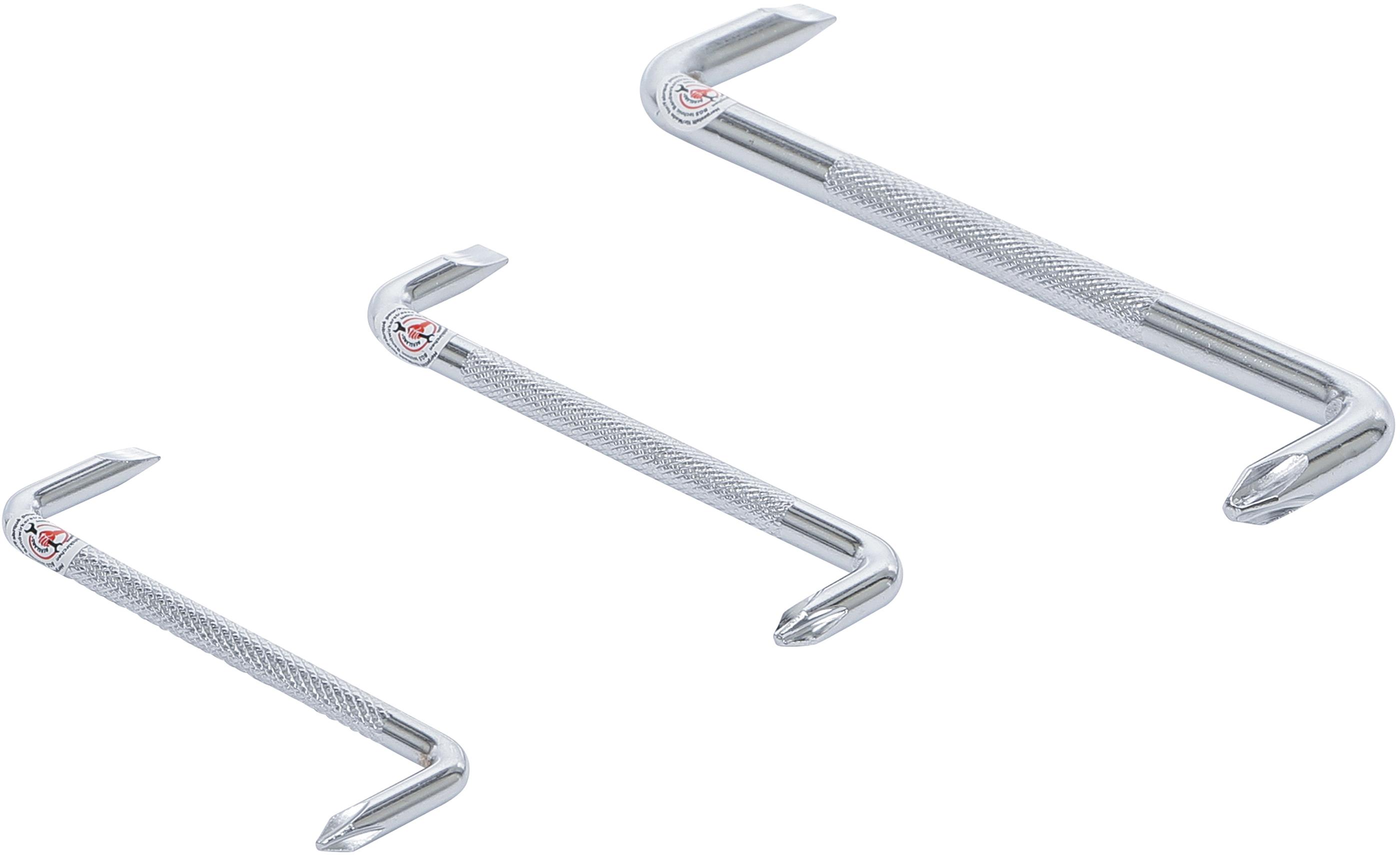 Winkel-Schraubendreher-Satz | Schlitz / Kreuzschlitz | 3-tlg. BGS7982