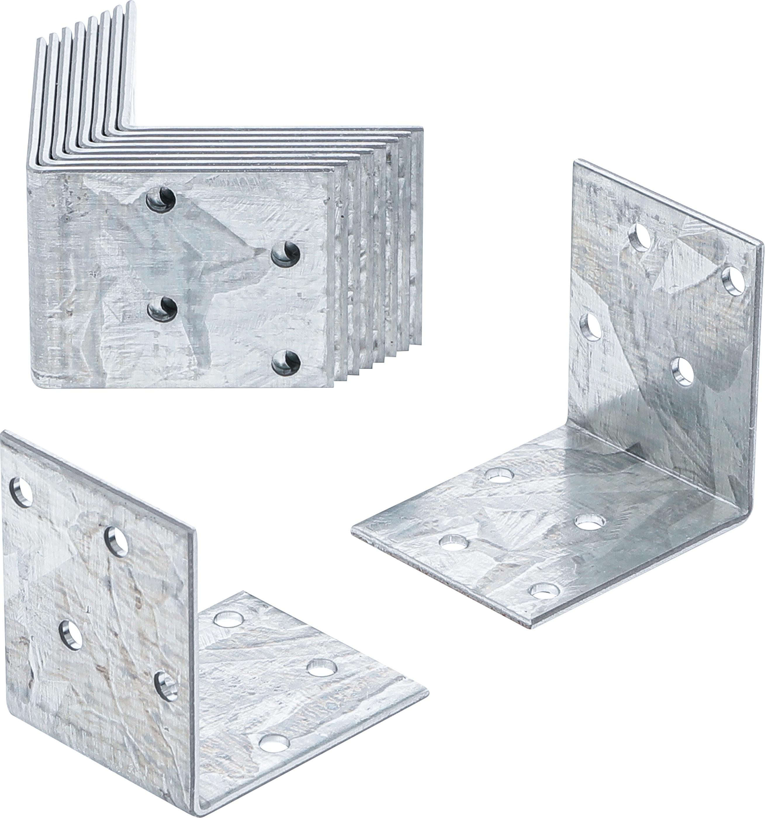 Winkelverbinder | 50 x 50 x 40 mm | 10-tlg. BGS80936