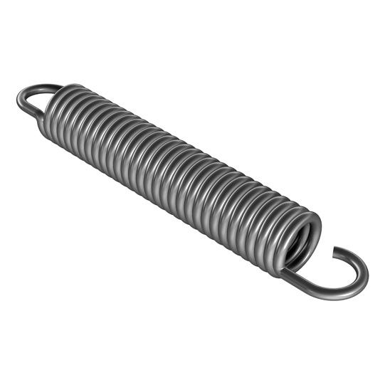 Zugfeder 45 x 9 x 1225 mm, verzinkt 405131541 Suer